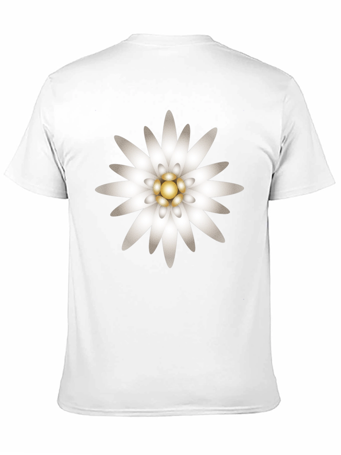 Edelweiss Flower Graphic T-Shirt - Black