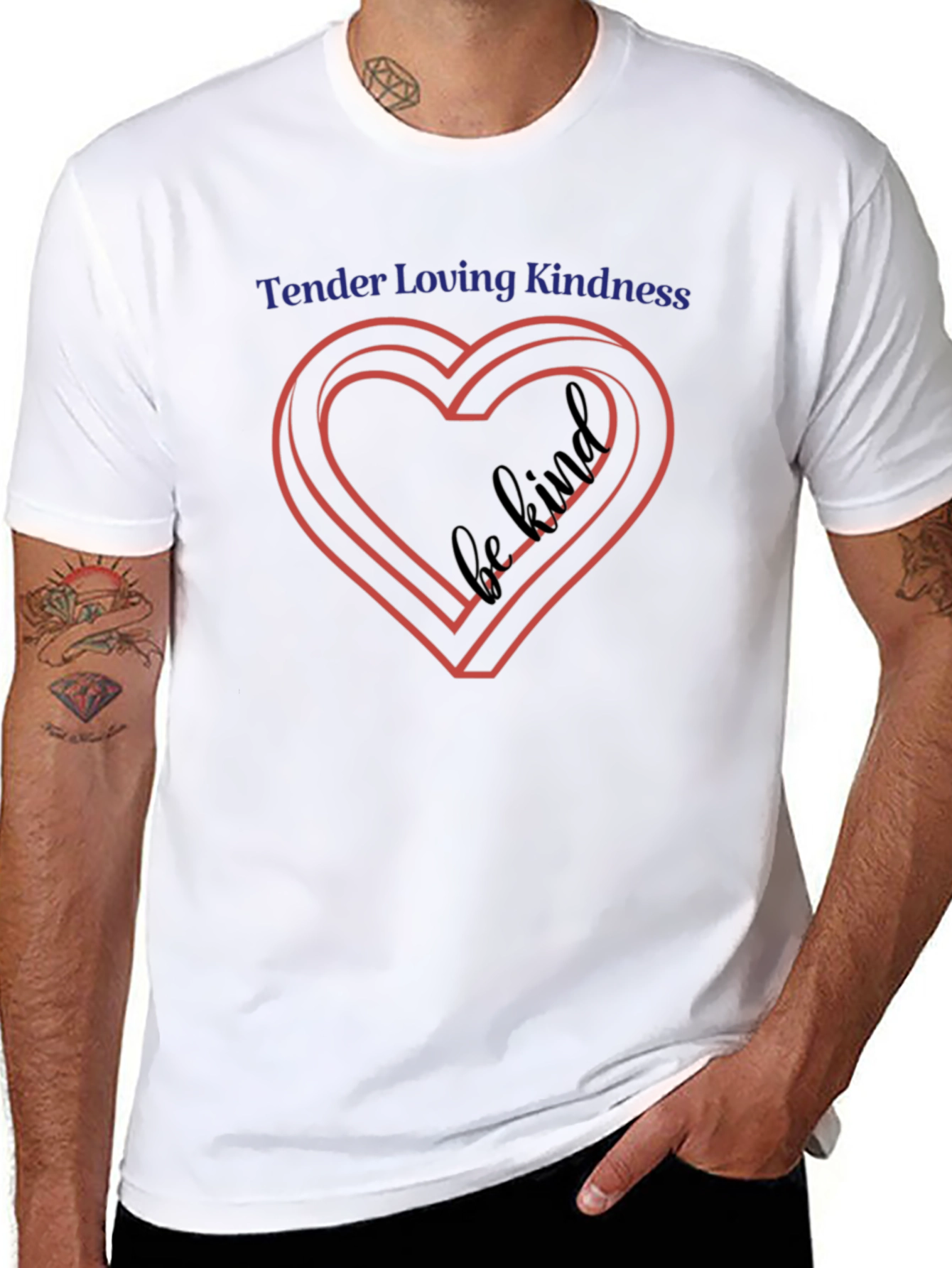 Tender Loving Kindness T-Shirt - Heart Design