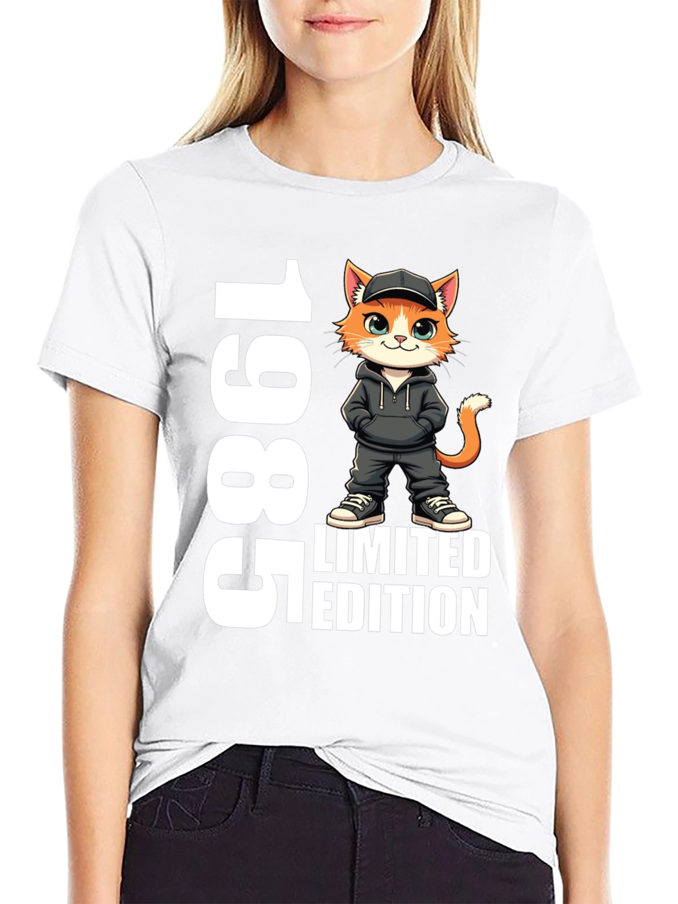 1985 Limited Edition Cat Graphic Tee