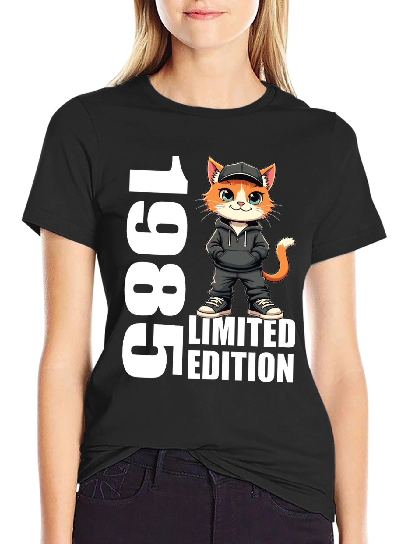 1985 Limited Edition Cat Graphic Tee