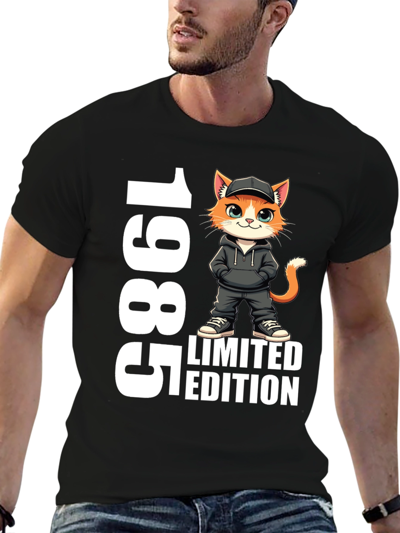 1985 Limited Edition Cat Graphic Tee
