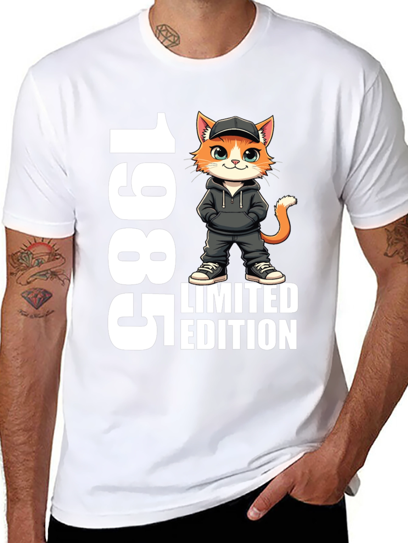 1985 Limited Edition Cat Graphic Tee
