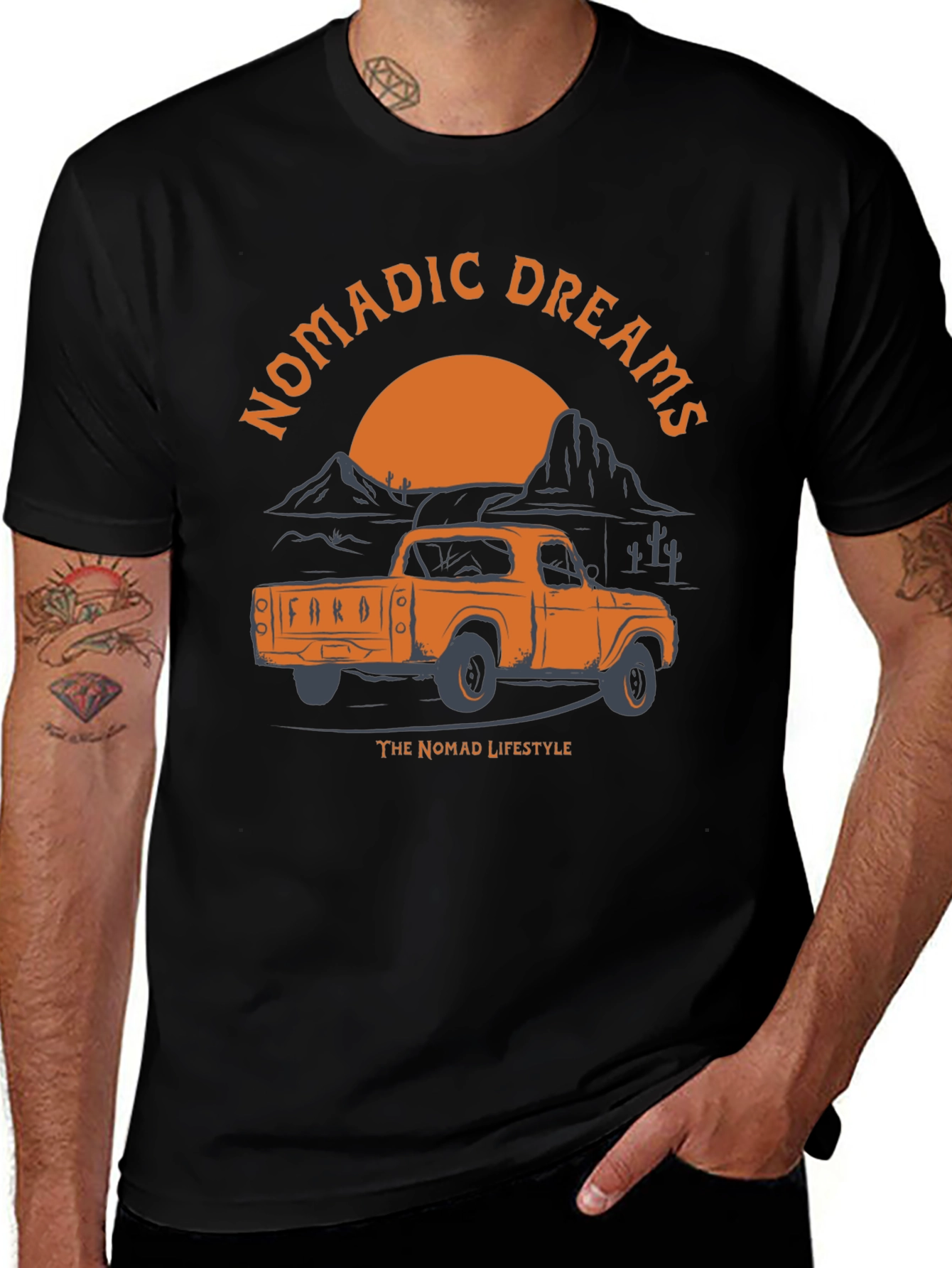 Nomadic Dreams Truck Graphic T-Shirt