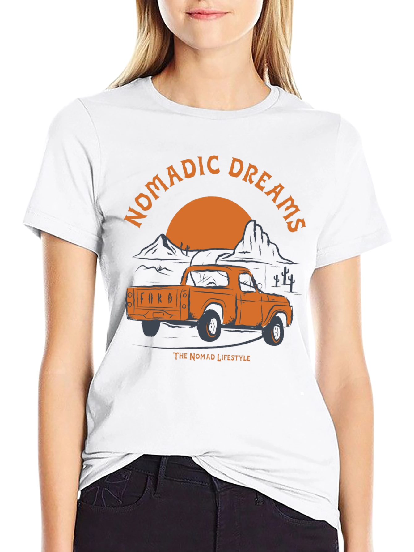 Nomadic Dreams Truck Graphic T-Shirt