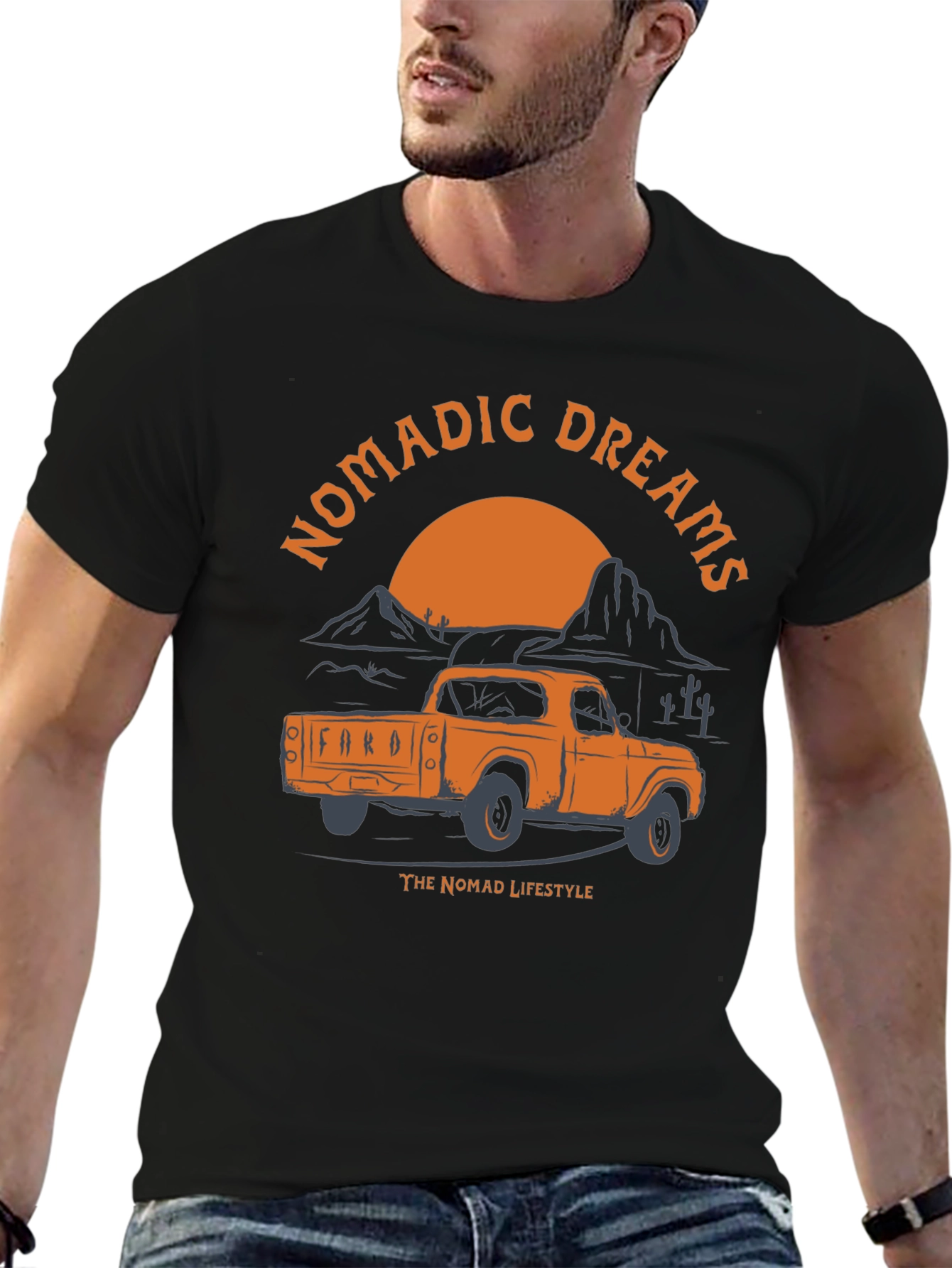 Nomadic Dreams Truck Graphic T-Shirt
