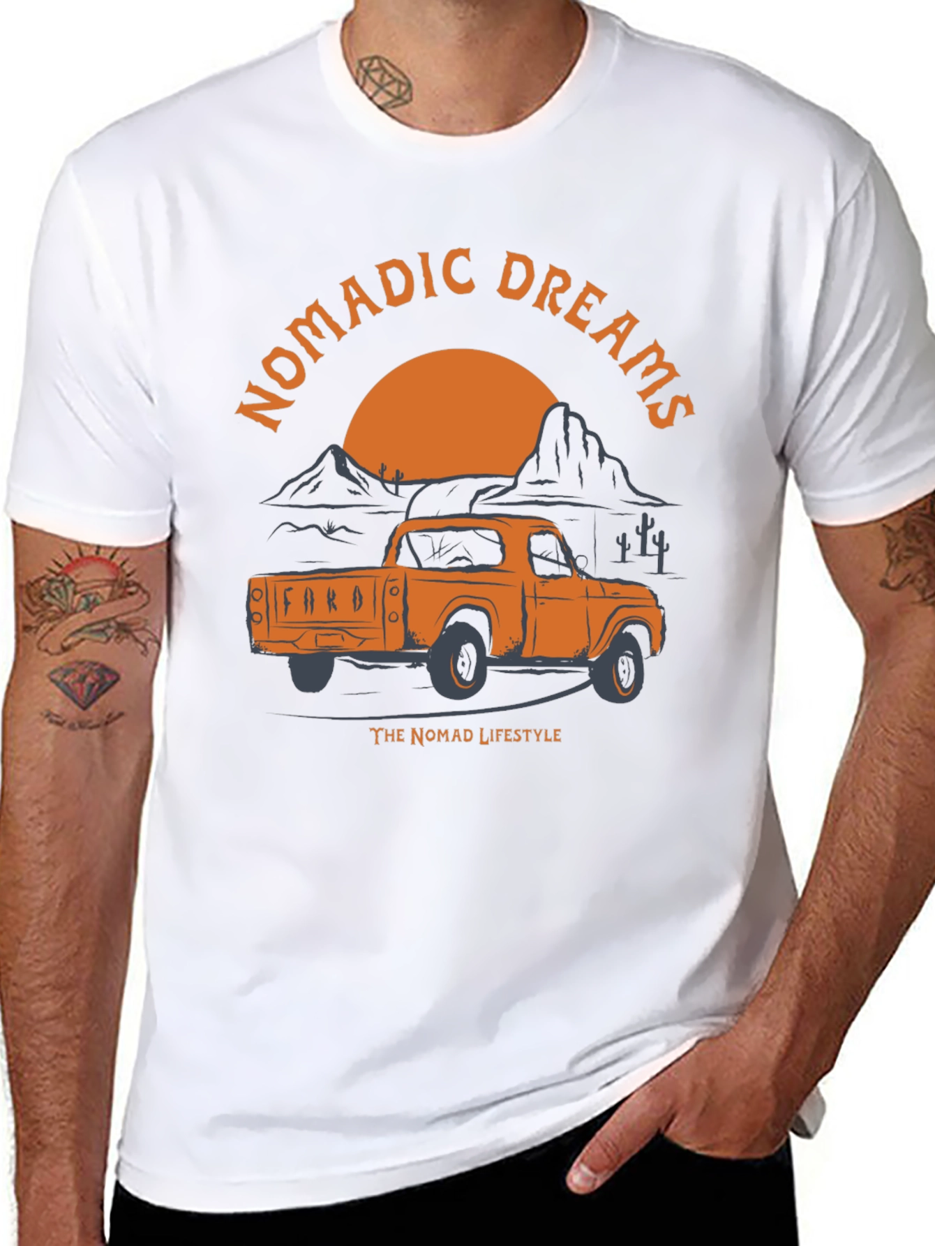 Nomadic Dreams Truck Graphic T-Shirt