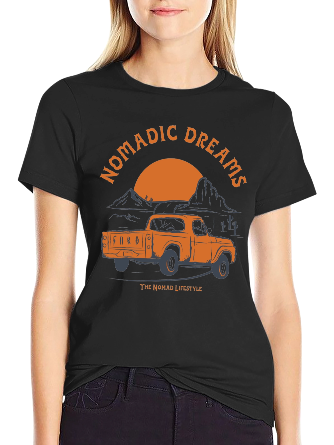 Nomadic Dreams Truck Graphic T-Shirt
