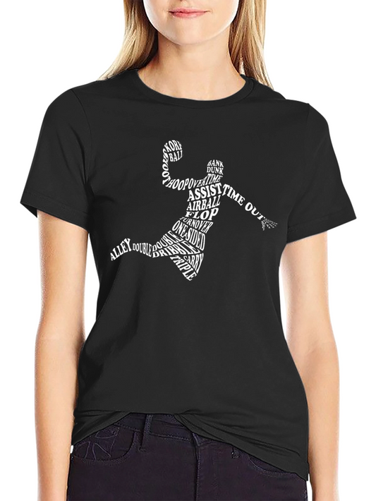 Basketball Word Art T-Shirt