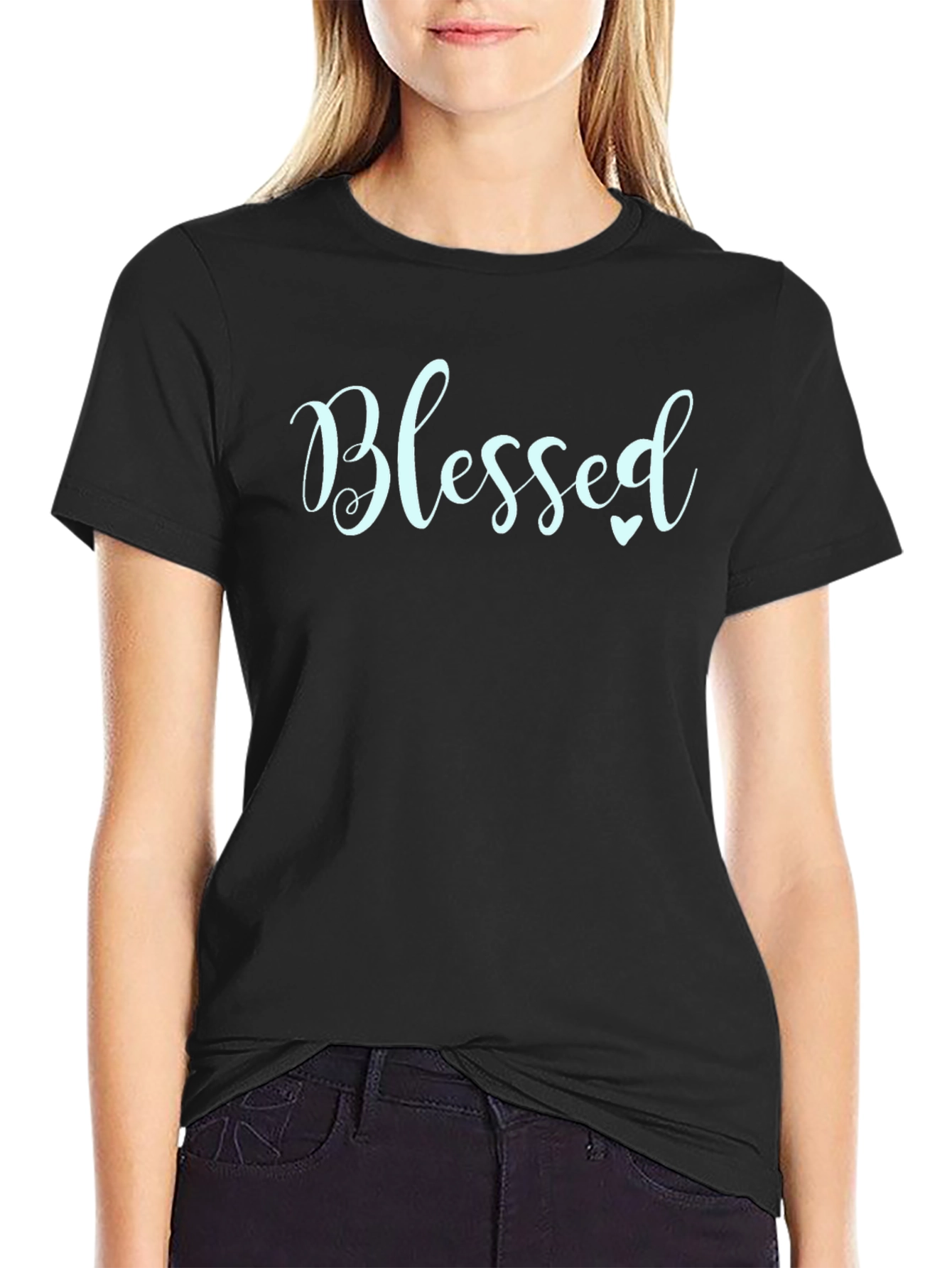 Blessed Graphic Print Tee - Stylish Unisex T-Shirt