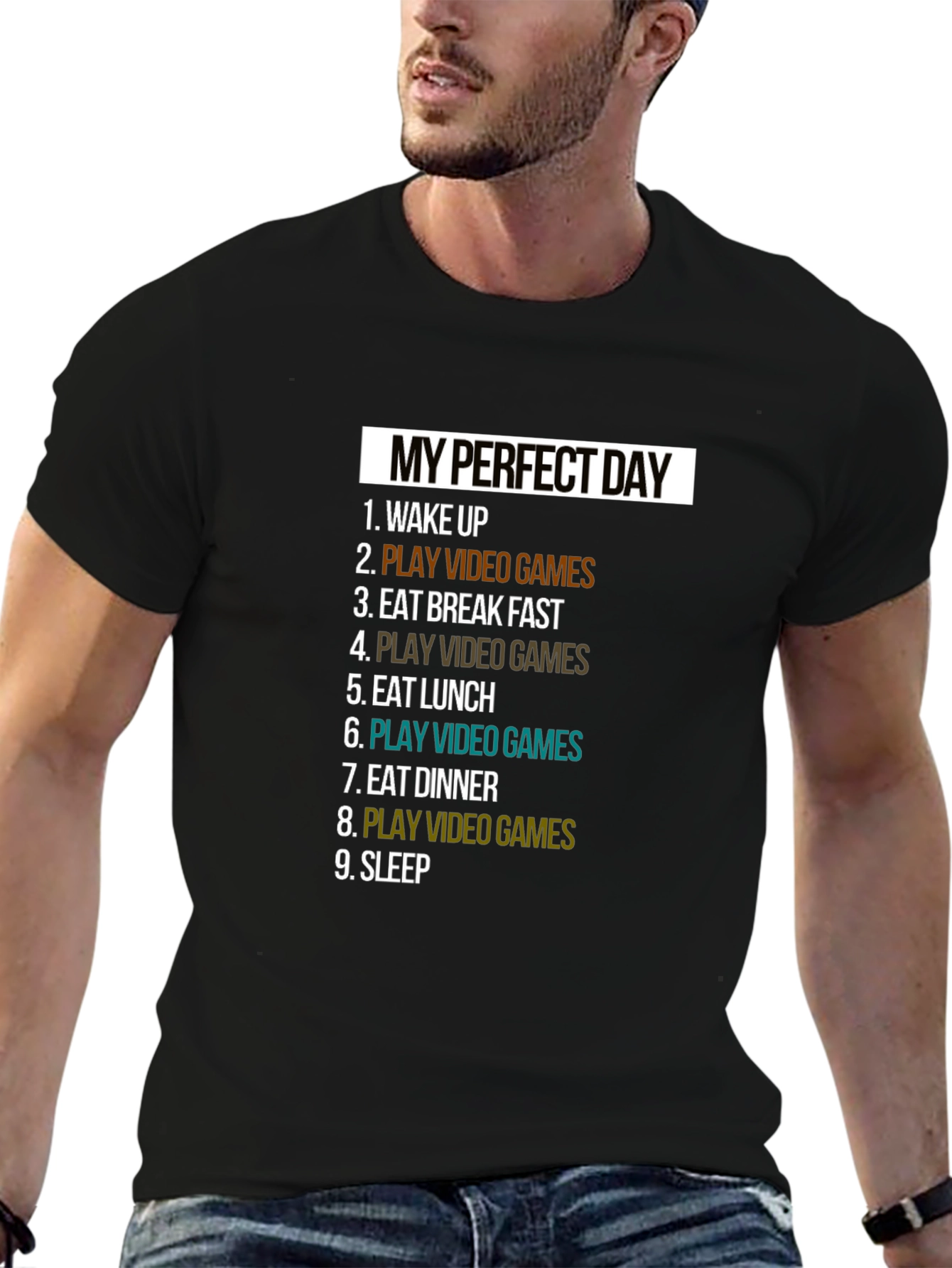 My Perfect Day Video Game T-Shirt