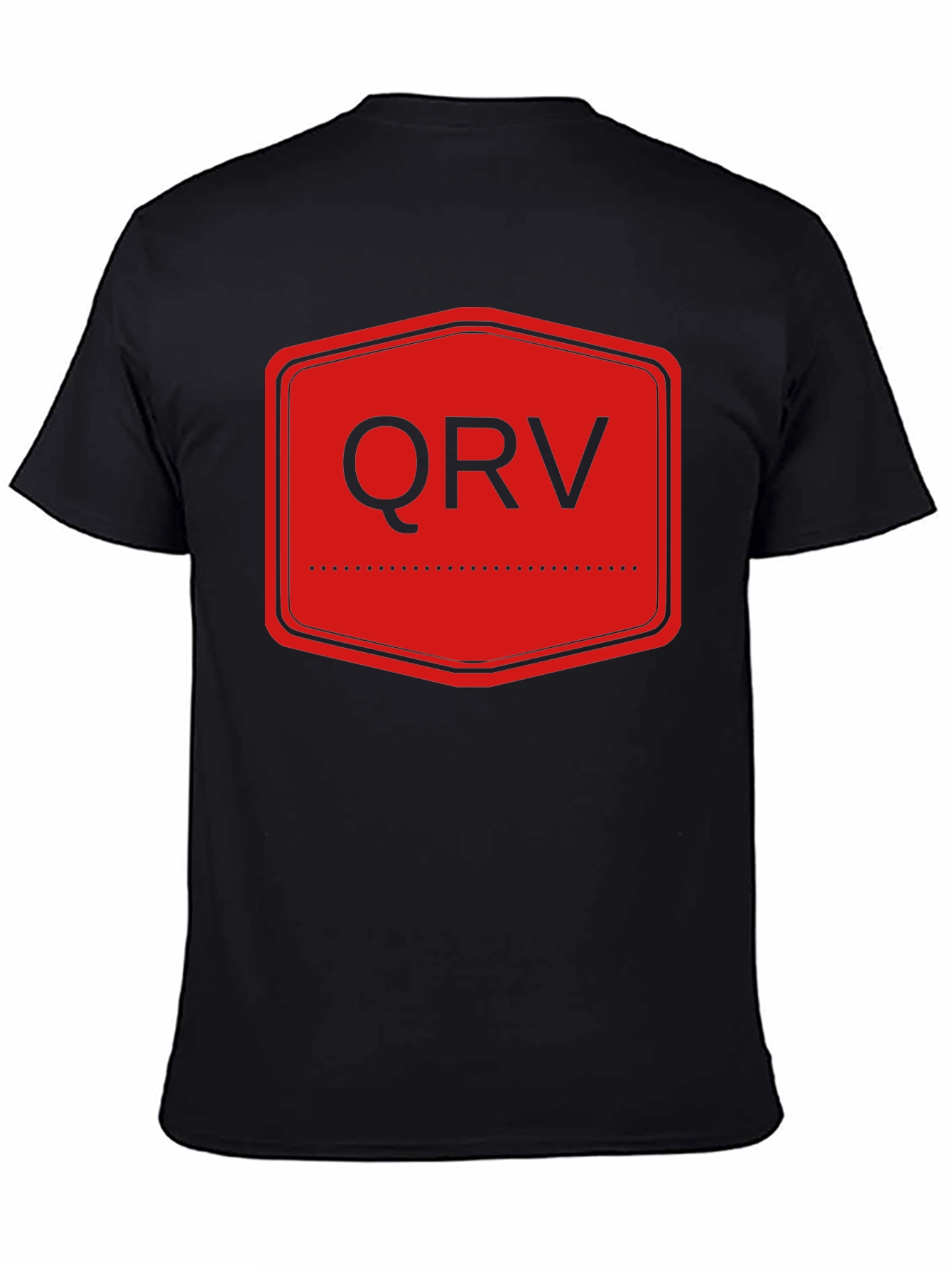QVR Graphic Tee - Mens Casual Black T-Shirt