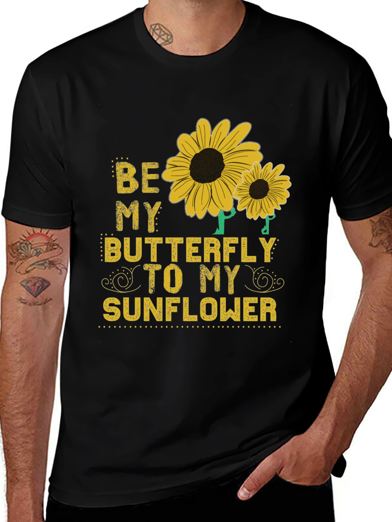 Be My Butterfly to My Sunflower Graphic Tee