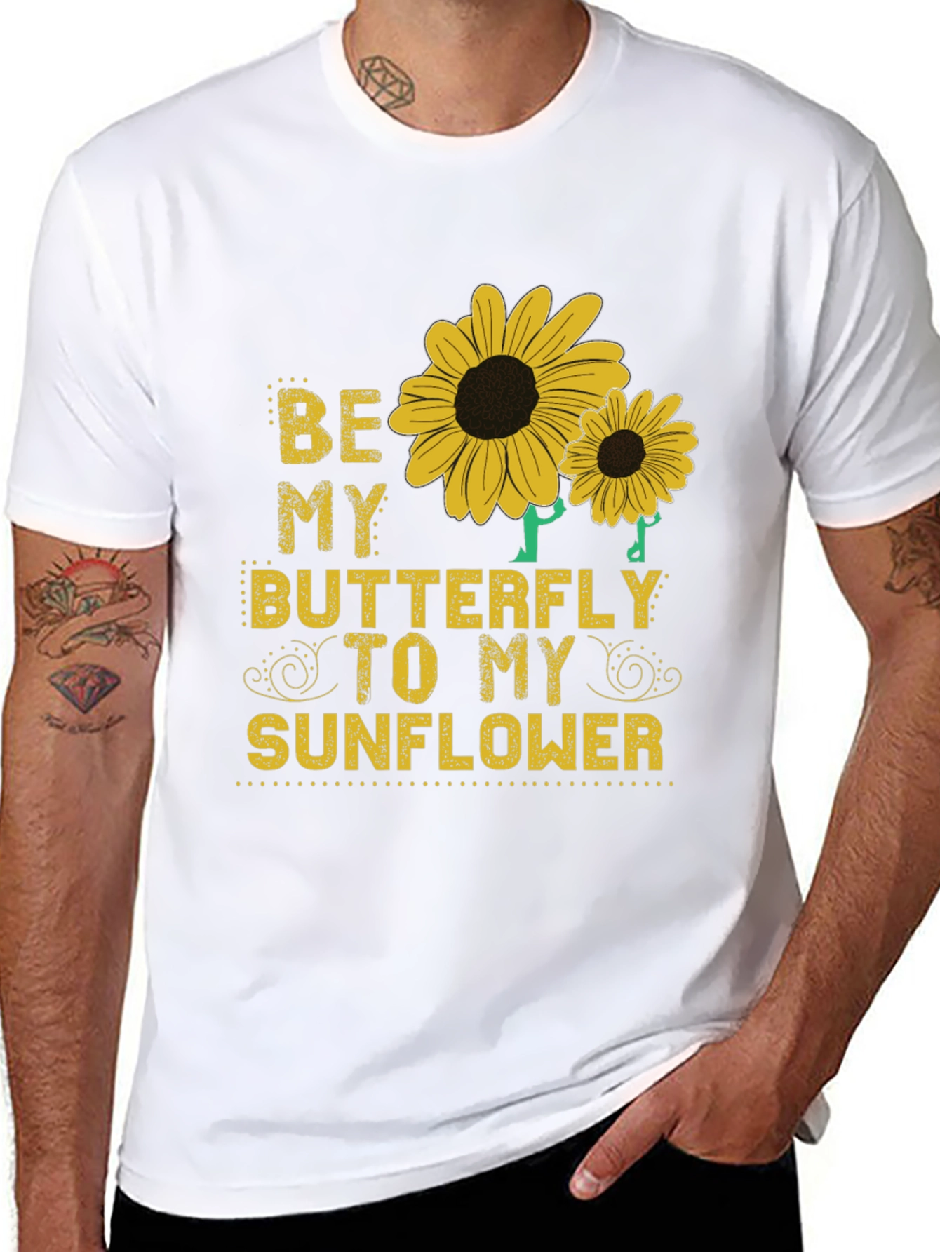 Be My Butterfly to My Sunflower Graphic Tee