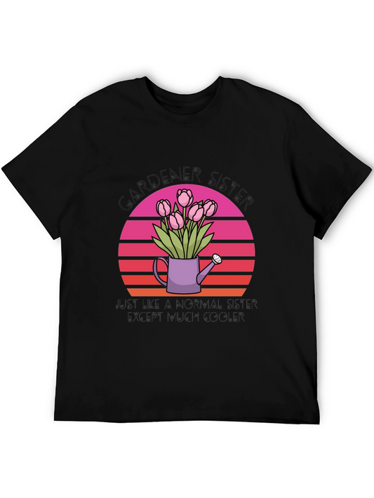 Gardener Sister T-Shirt - Cool Tulip Design