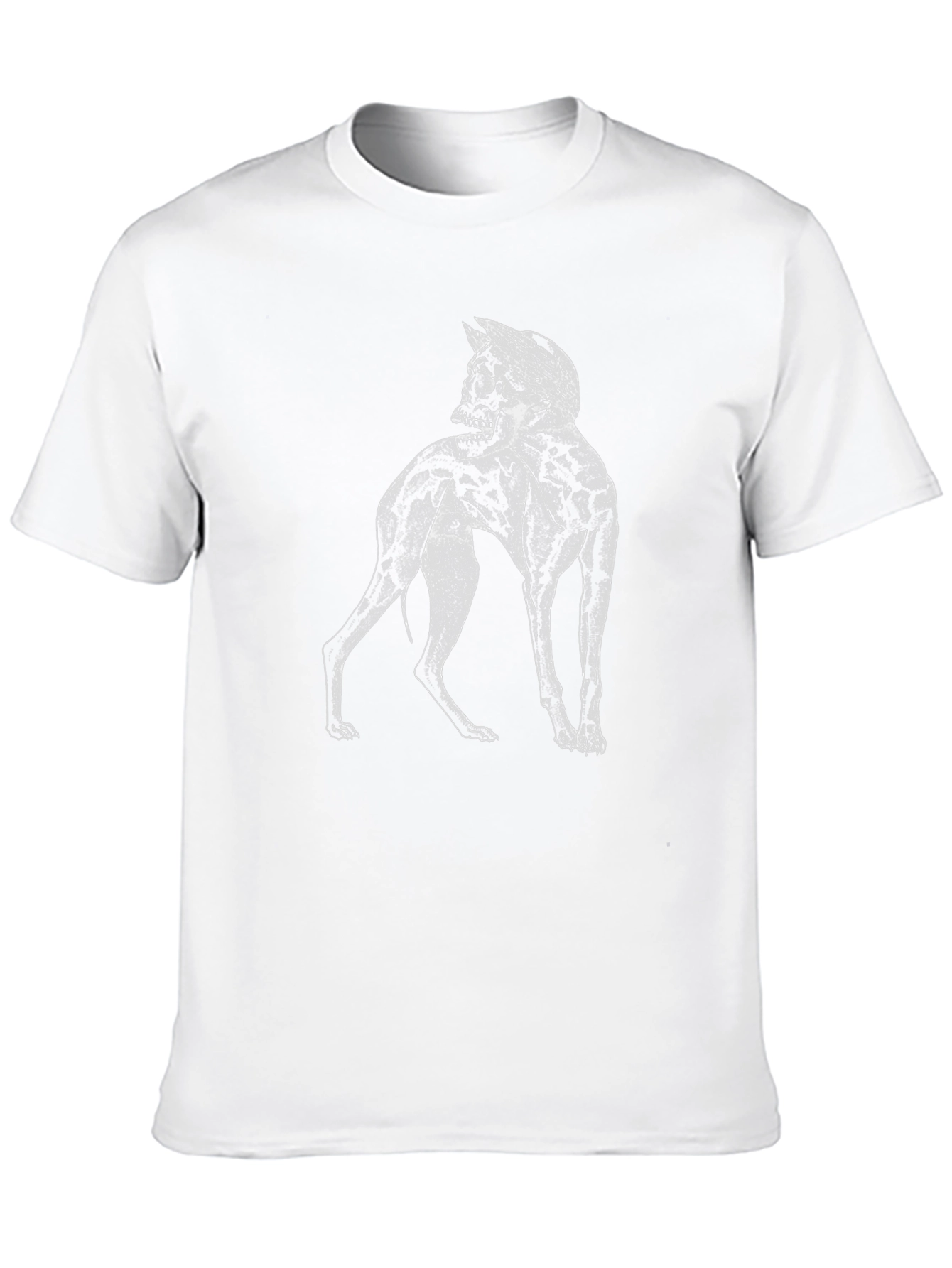 Skull Dog Graphic Tee - Black