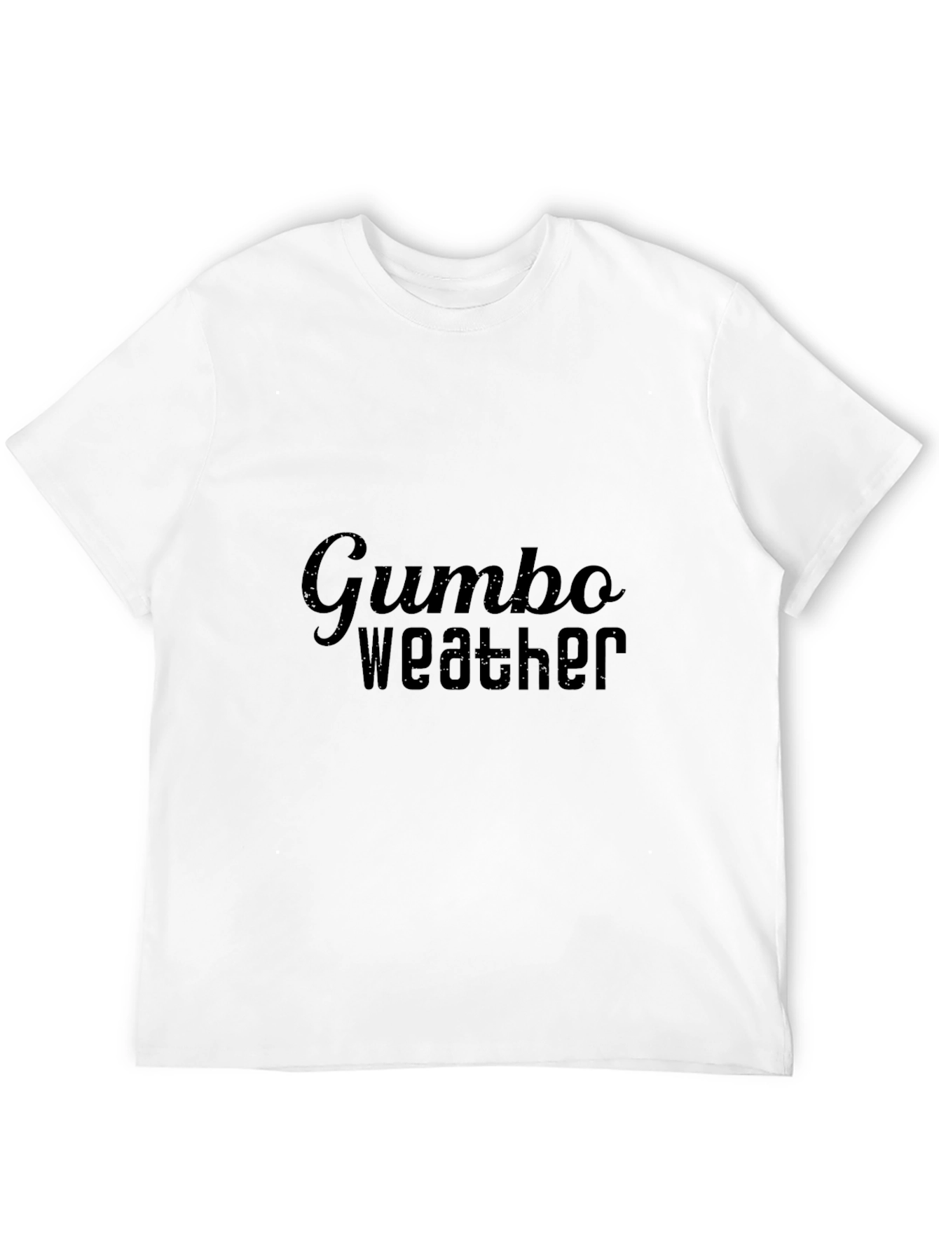 Gumbo Weather Graphic Tee - Stylish Black T-Shirt