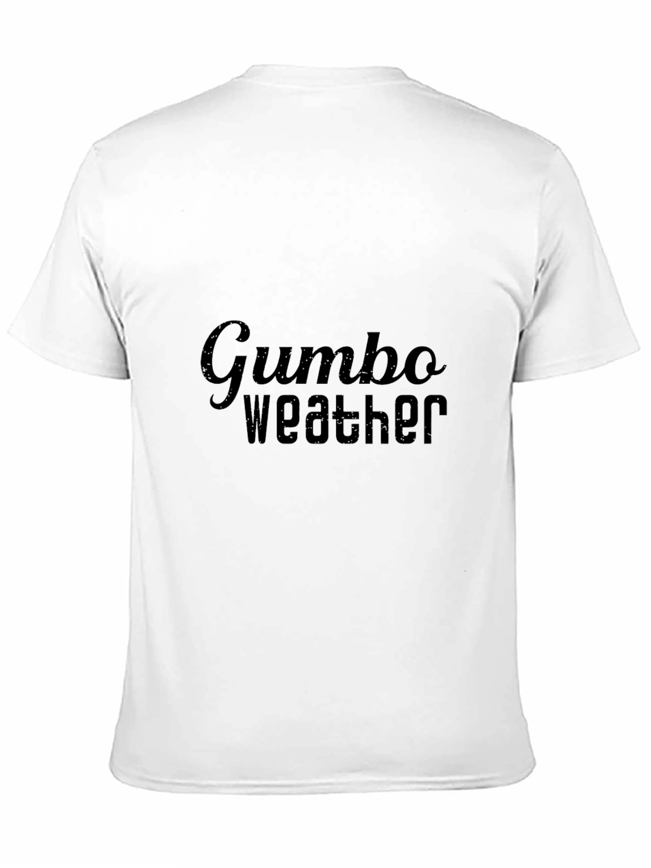Gumbo Weather Graphic Tee - Stylish Black T-Shirt
