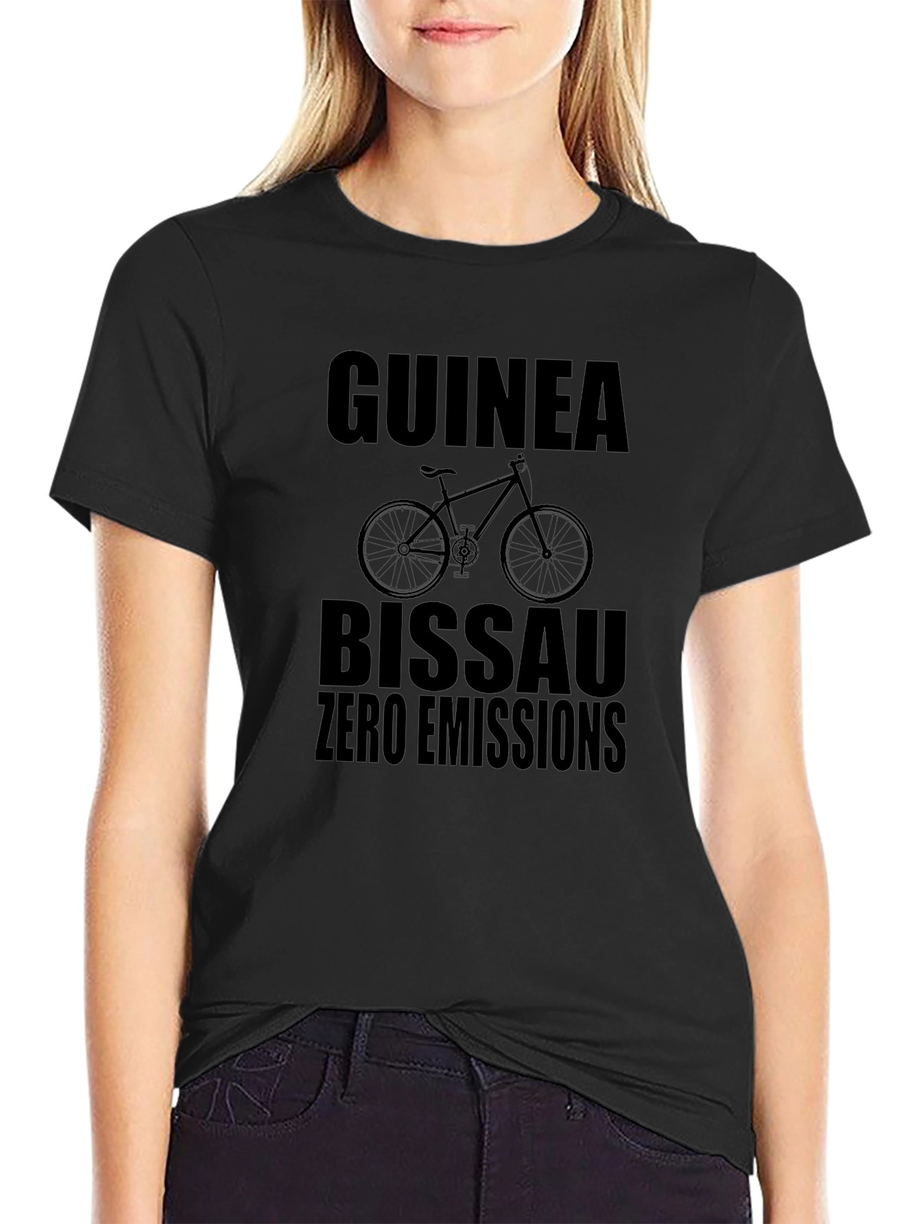 Guinea Bissau Zero Emissions Bicycle T-Shirt