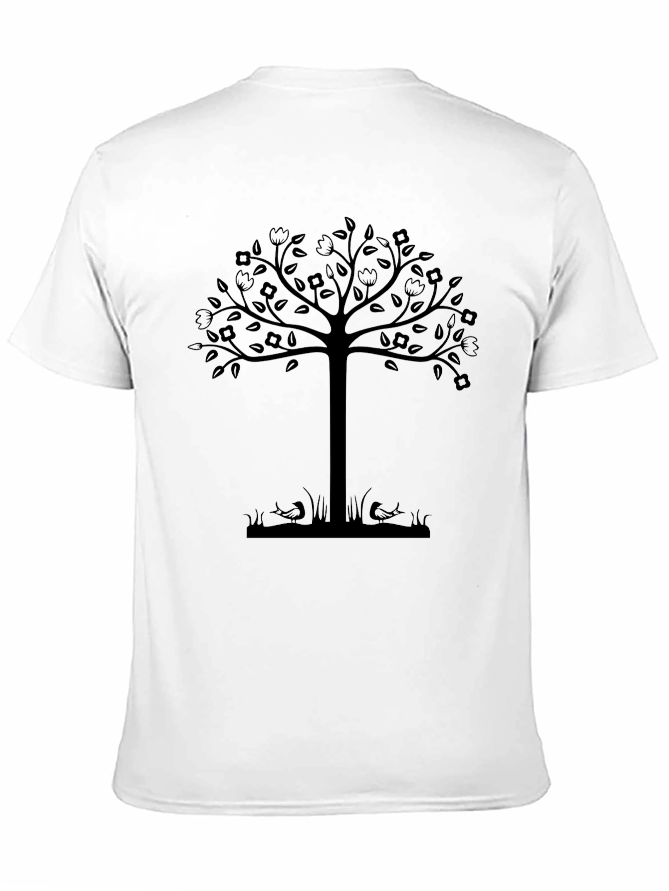 Nature Tree Graphic Tee - Stylish Black T-Shirt
