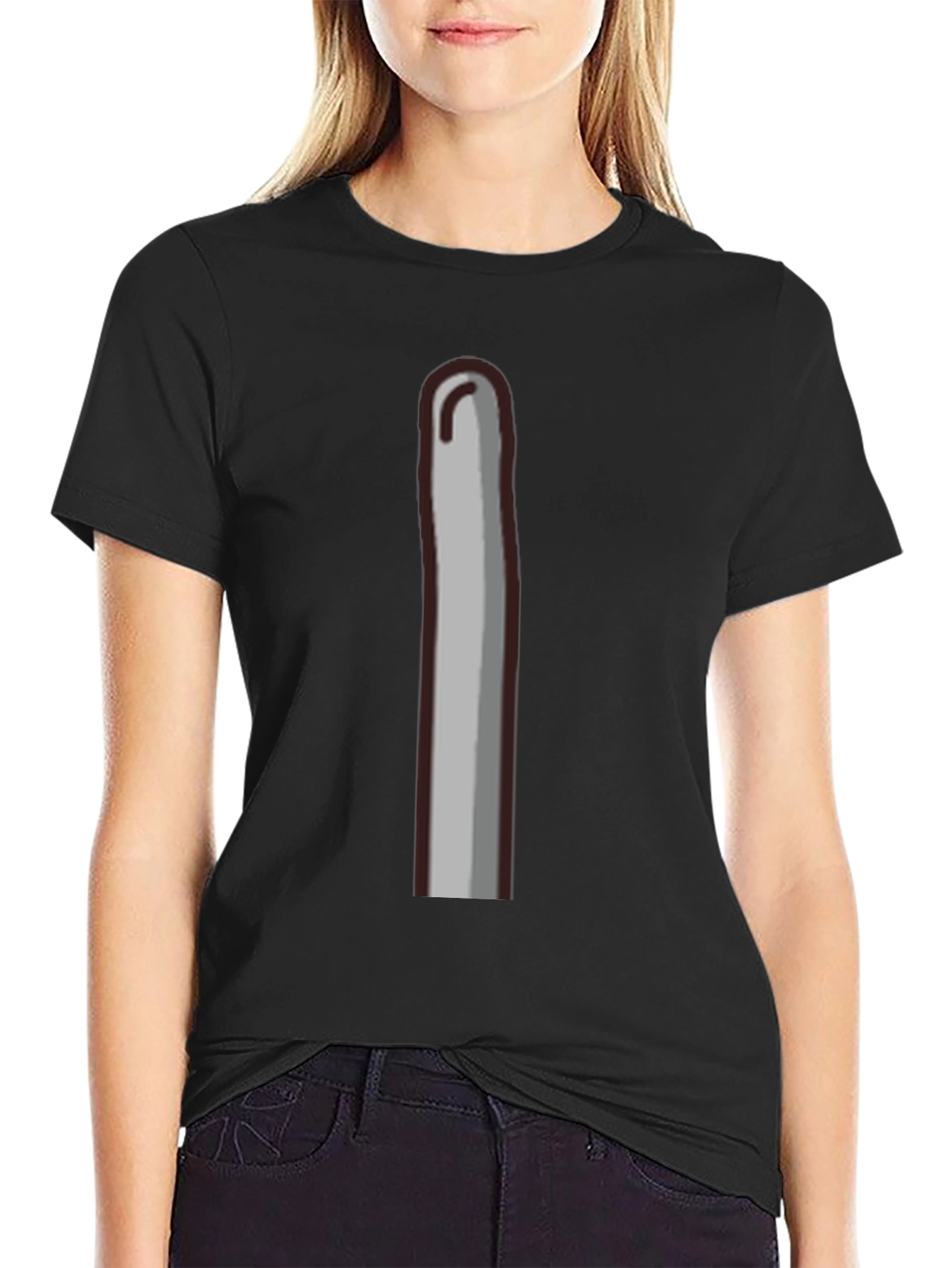Funny Crochet Hook Graphic T-Shirt - Unique Design