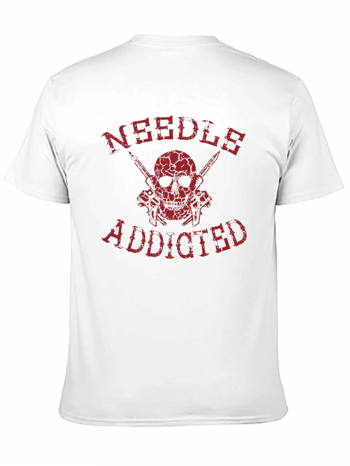 Needles Addicted Skull Graphic T-Shirt