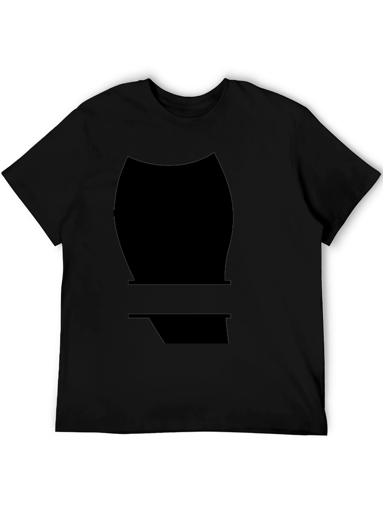 Bold Black T-Shirt with Graphic Design