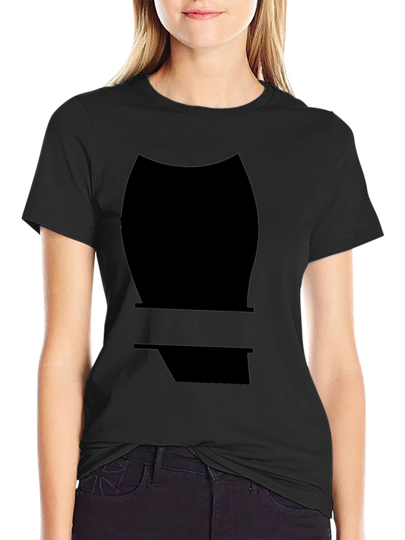 Bold Black T-Shirt with Graphic Design