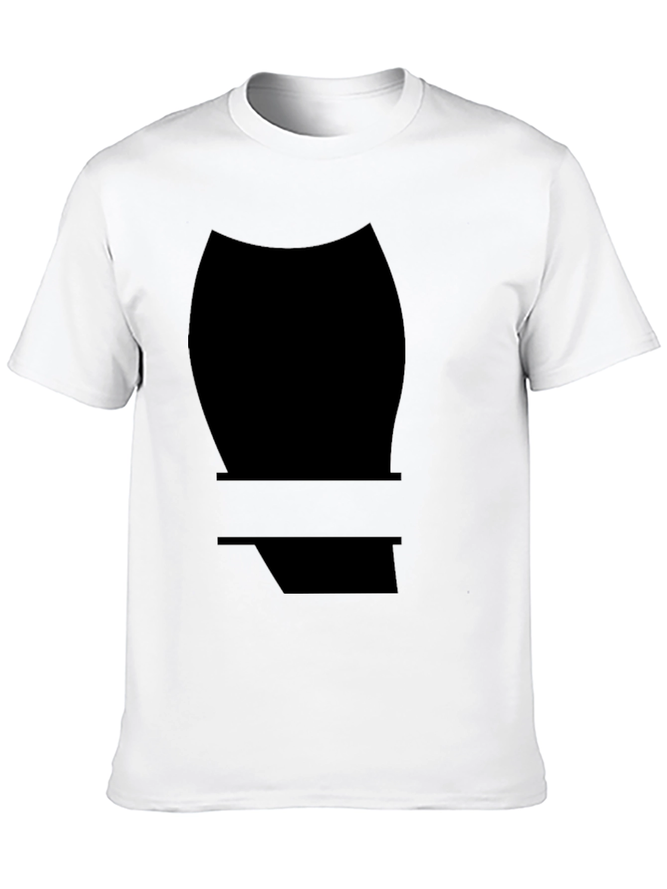 Bold Black T-Shirt with Graphic Design