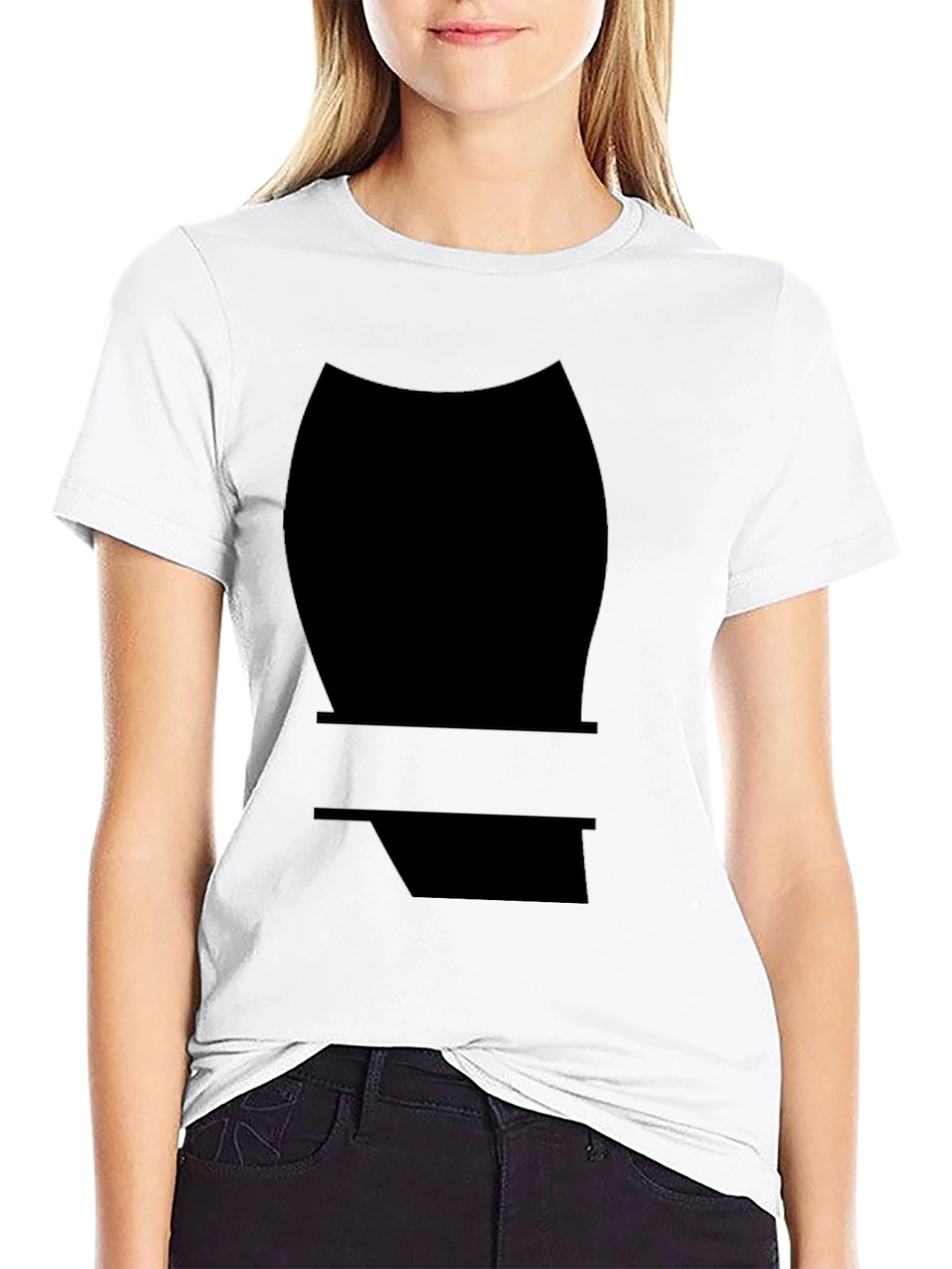 Bold Black T-Shirt with Graphic Design