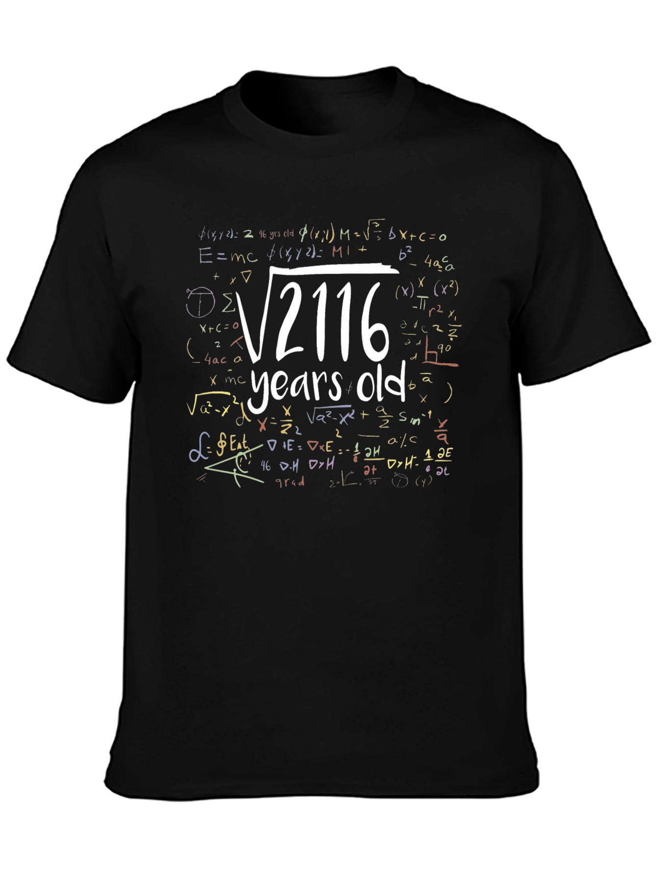 Math Formula Age T-Shirt - √2116 Years Old