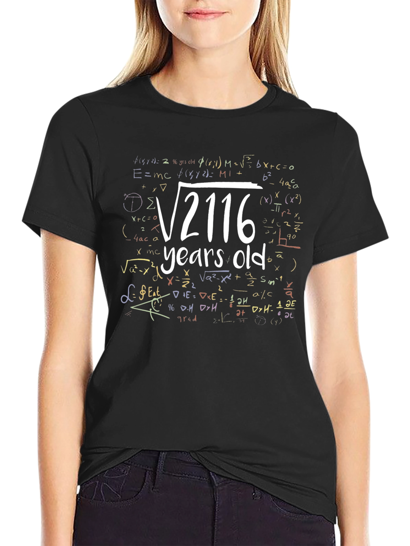 Math Formula Age T-Shirt - √2116 Years Old