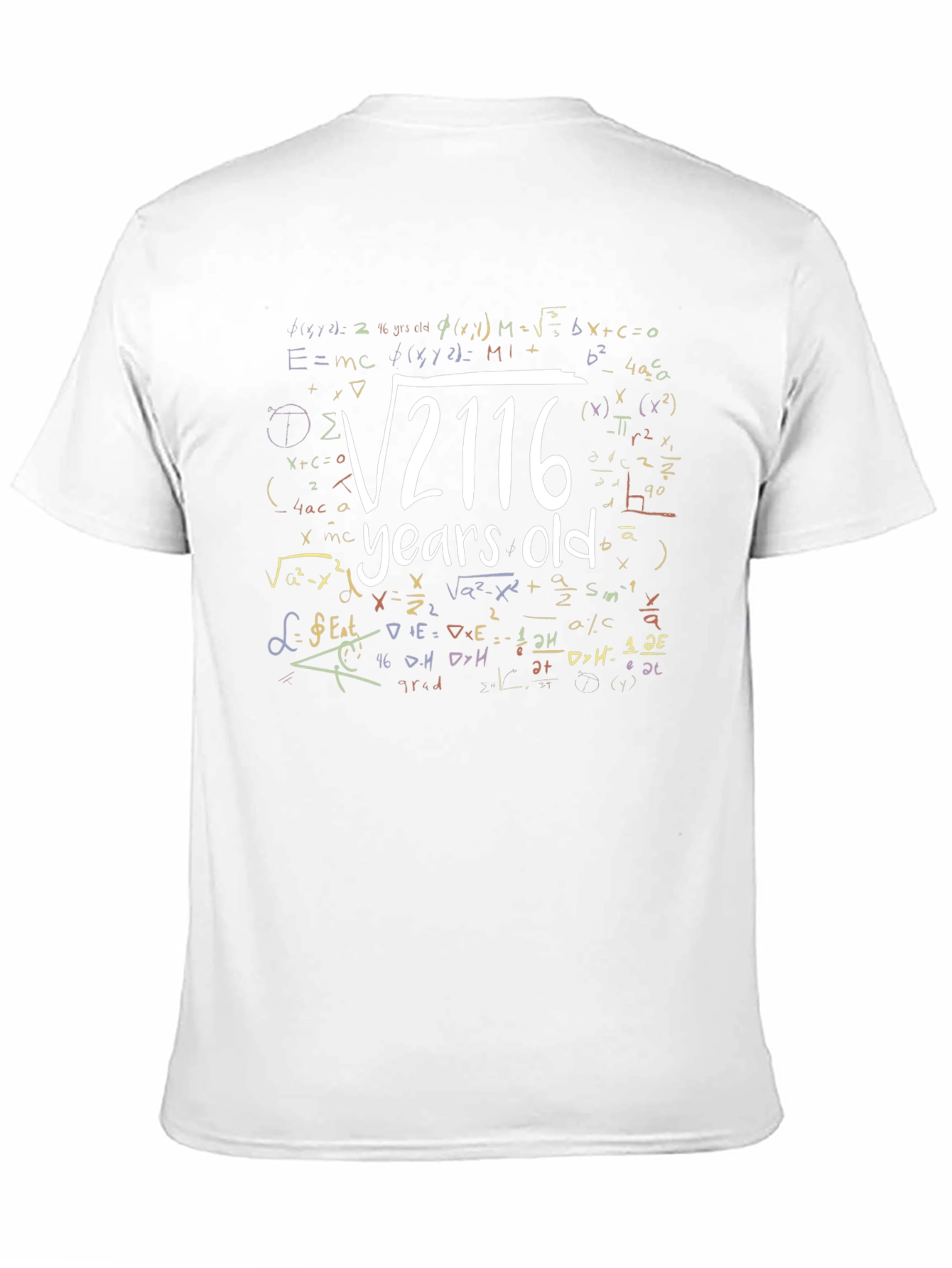 Math Formula Age T-Shirt - √2116 Years Old