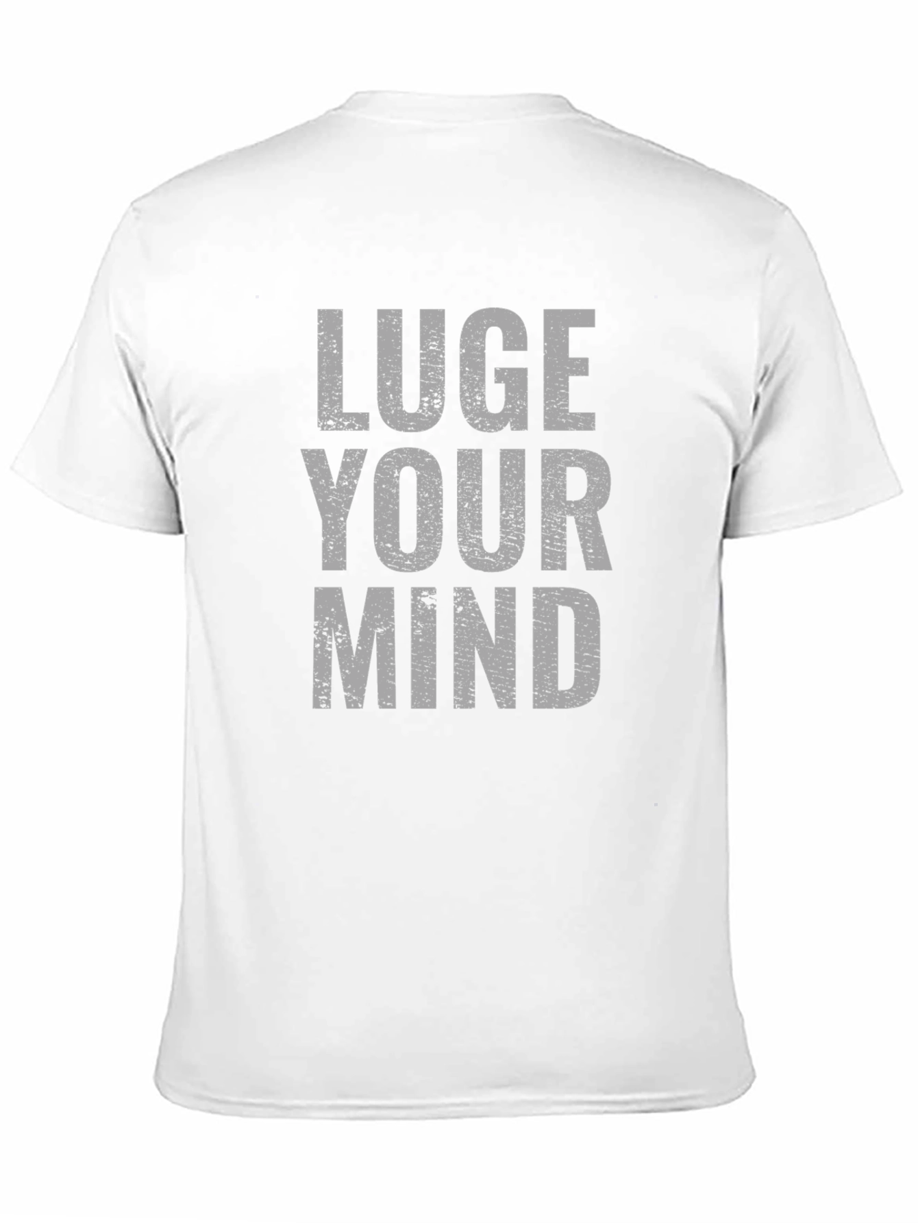 Luge Your Mind Graphic Tee - Black Cotton T-Shirt