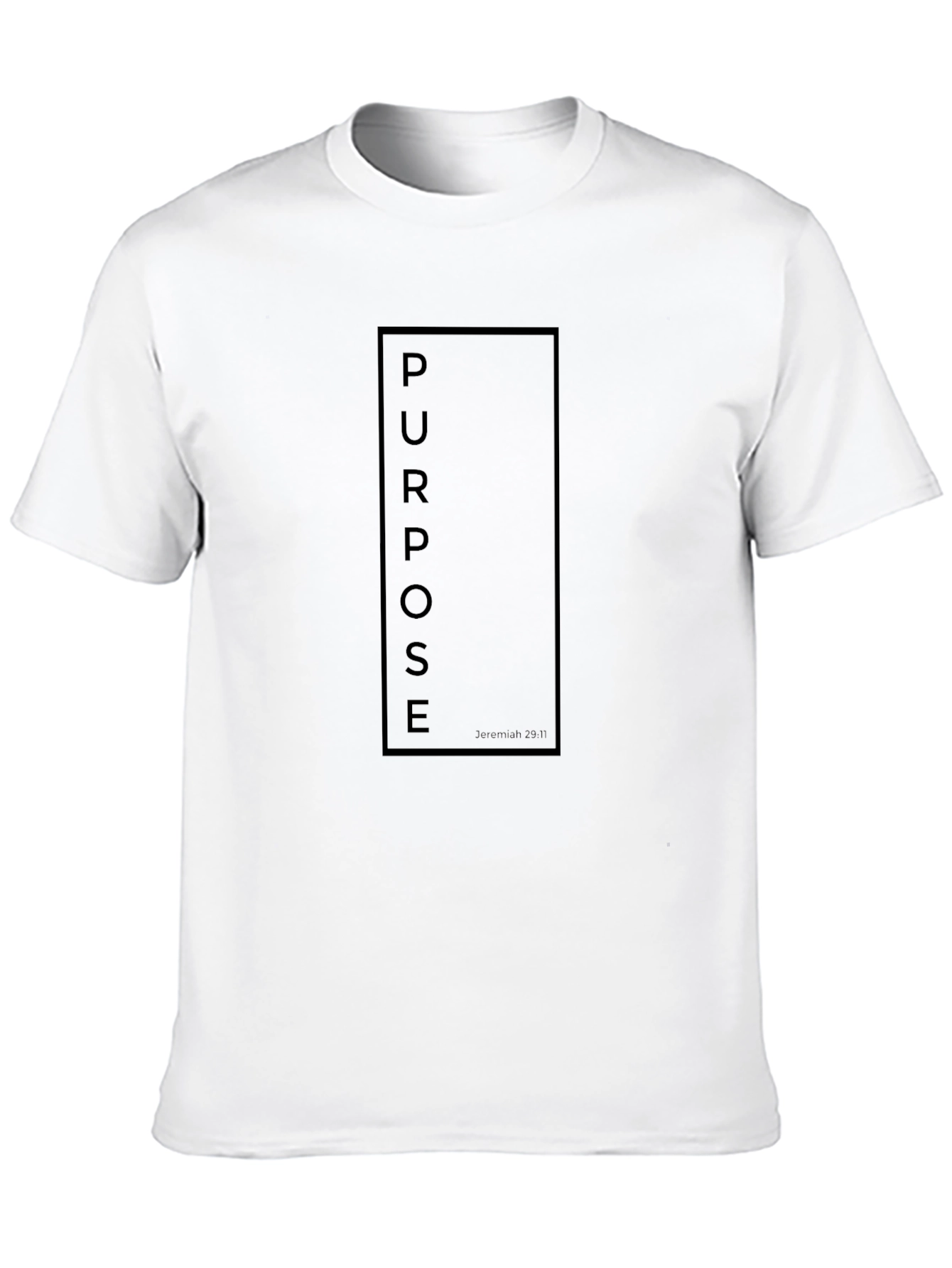 Purpose T-Shirt Jeremiah 29:11 Christian Tee