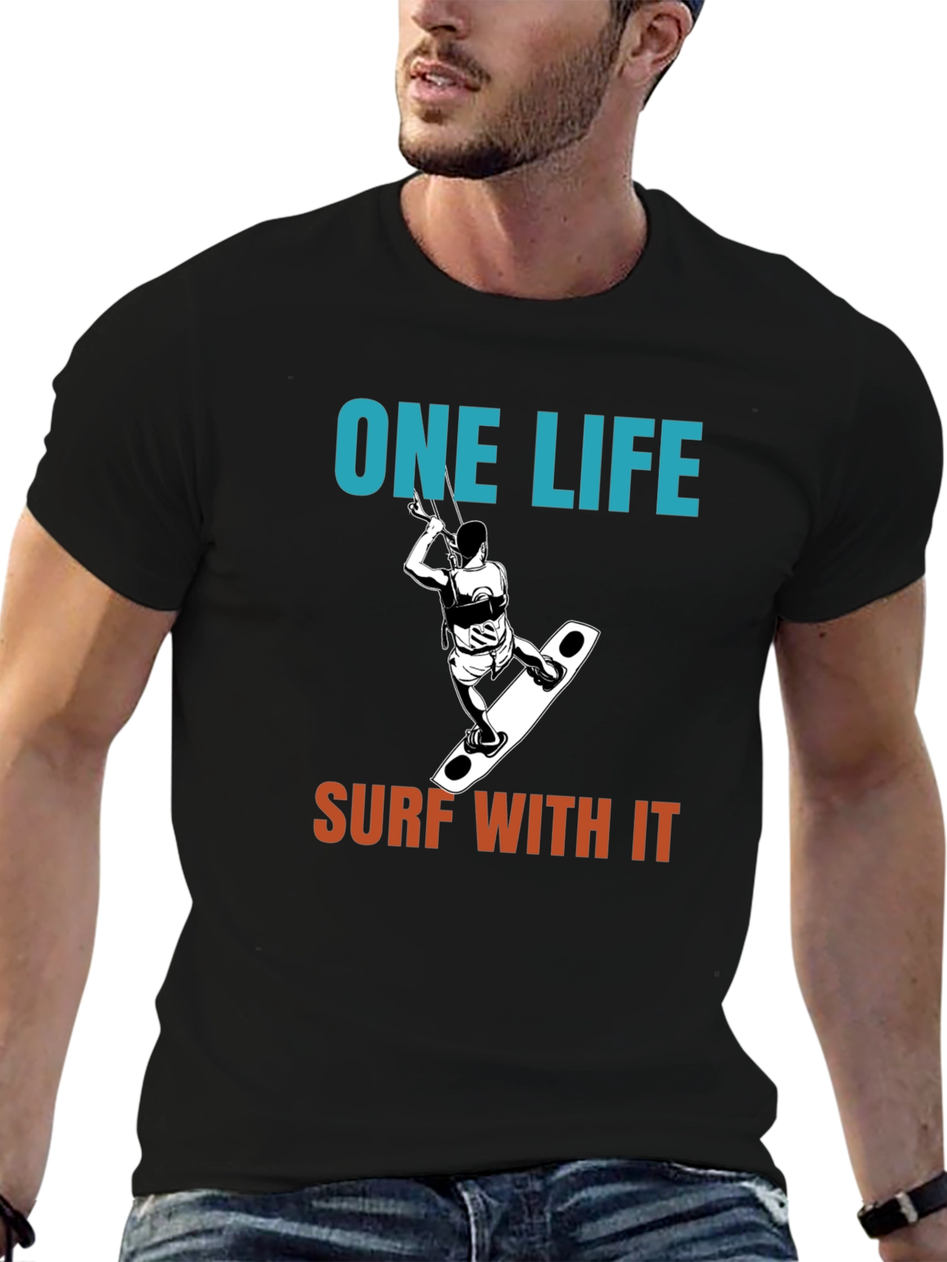 One Life Surf With It Tee