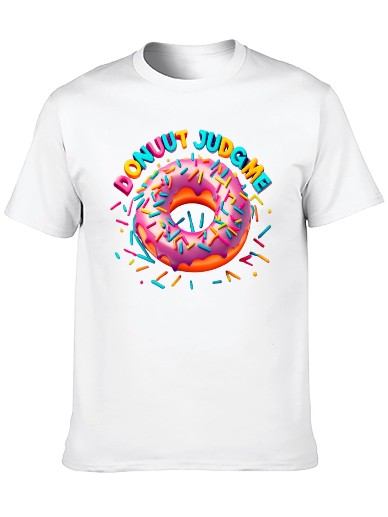 Donuut Judge Me Novelty Graphic T-Shirt