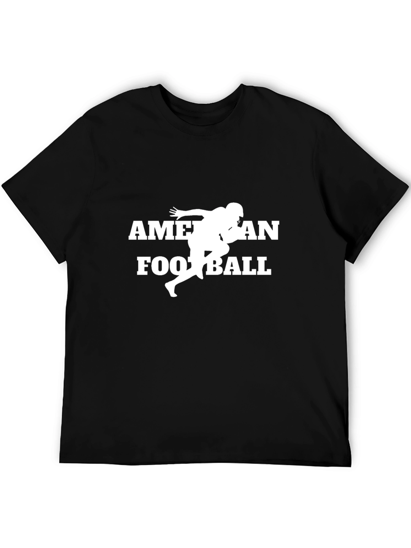 American Football Graphic T-Shirt - Black