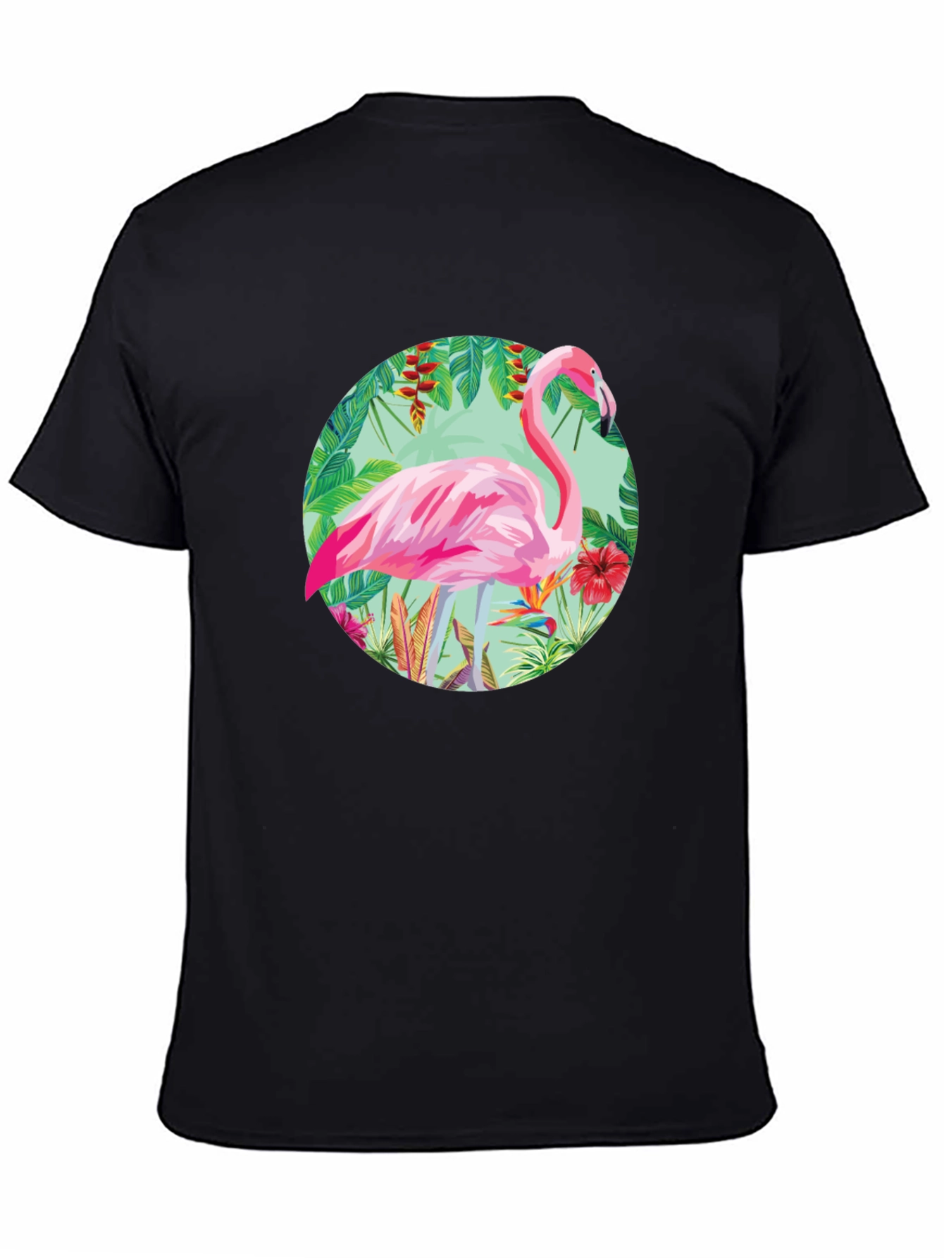 Tropical Flamingo Graphic Tee - Stylish Mens T-Shirt