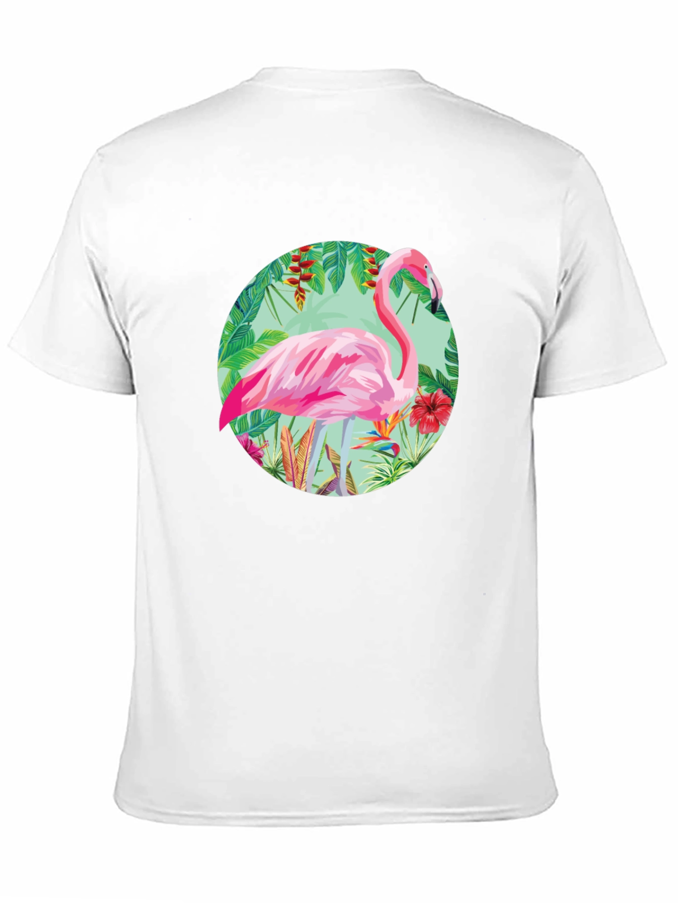 Tropical Flamingo Graphic Tee - Stylish Mens T-Shirt