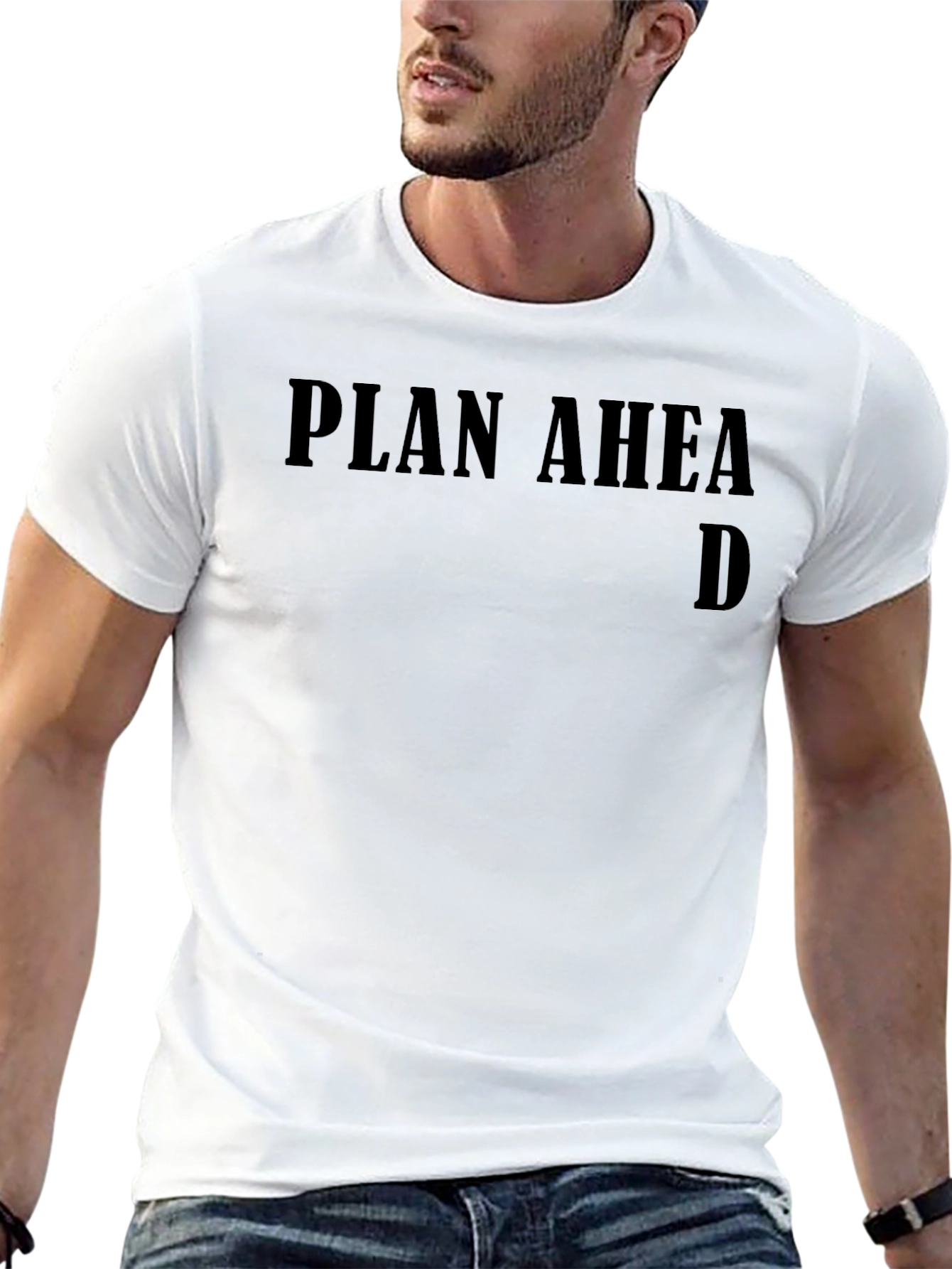 Plan Ahead Funny Graphic Tee - Black