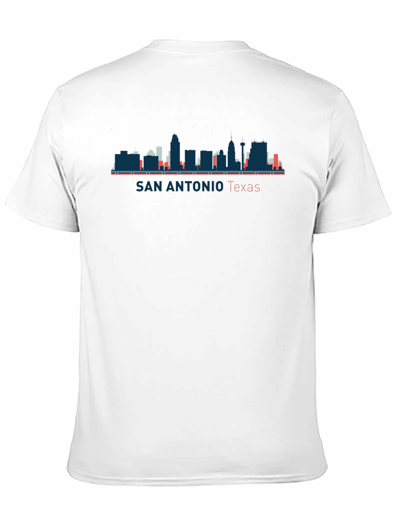 San Antonio Texas Skyline Black T-Shirt
