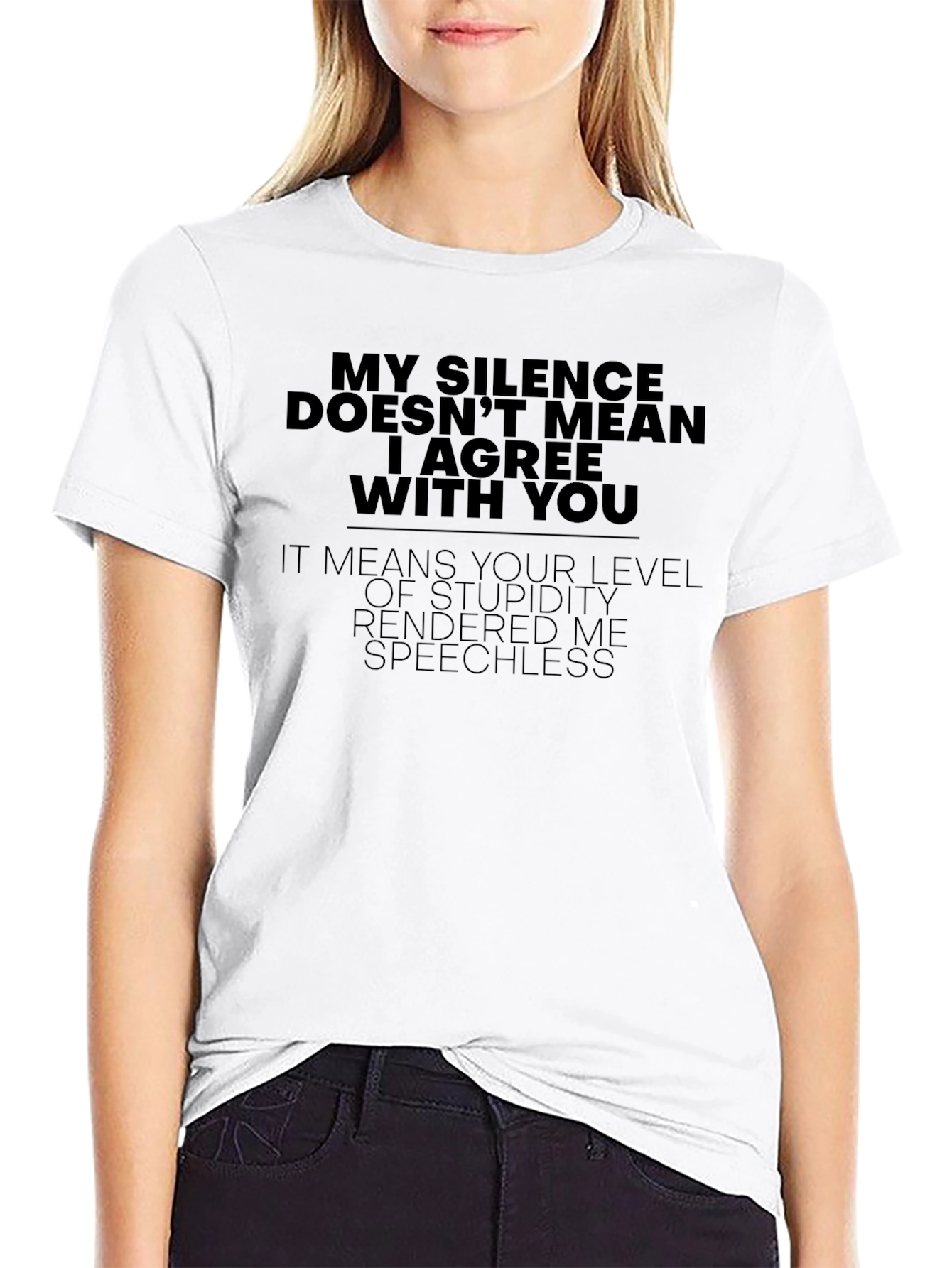 Sarcastic Silence T-Shirt - Funny Sarcasm Tee