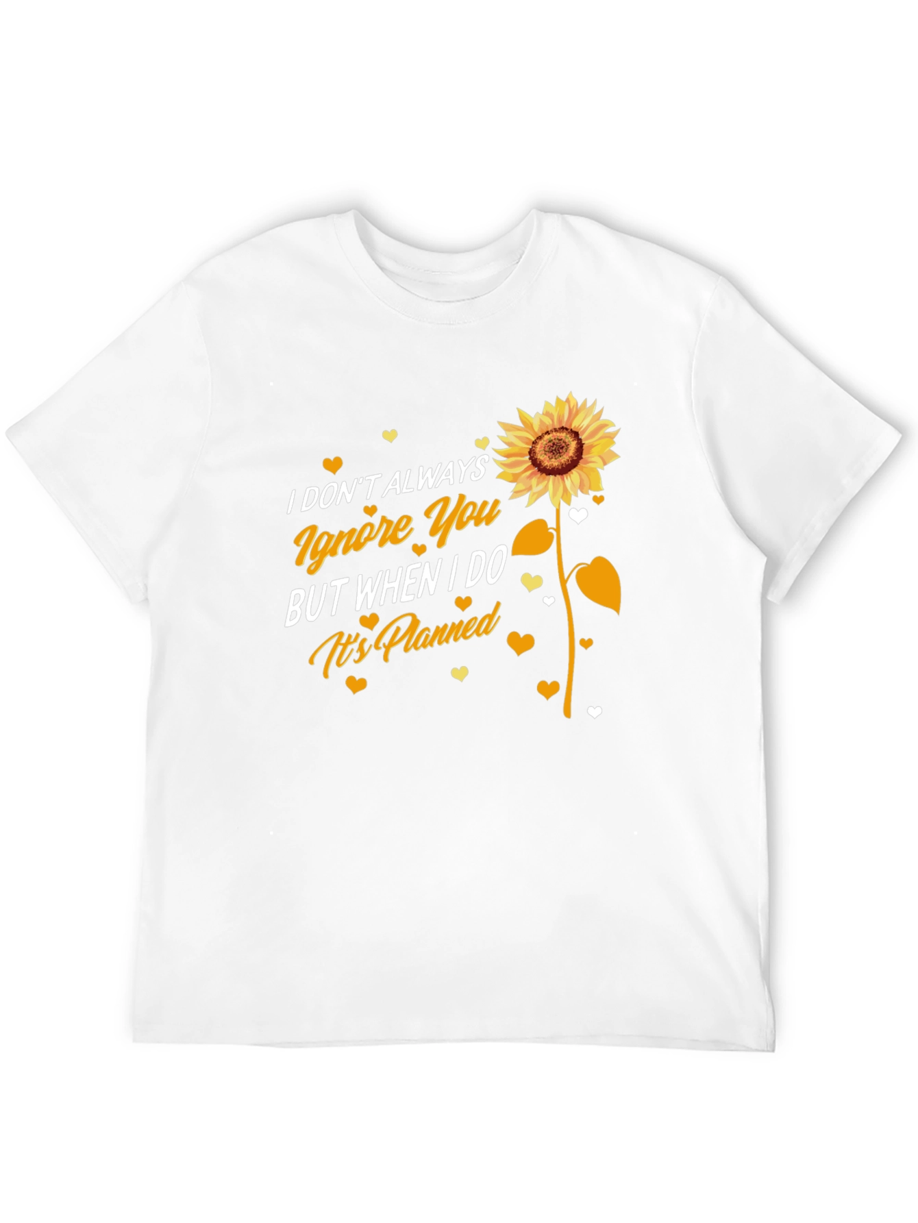 Sunflower Ignore You Black T-Shirt