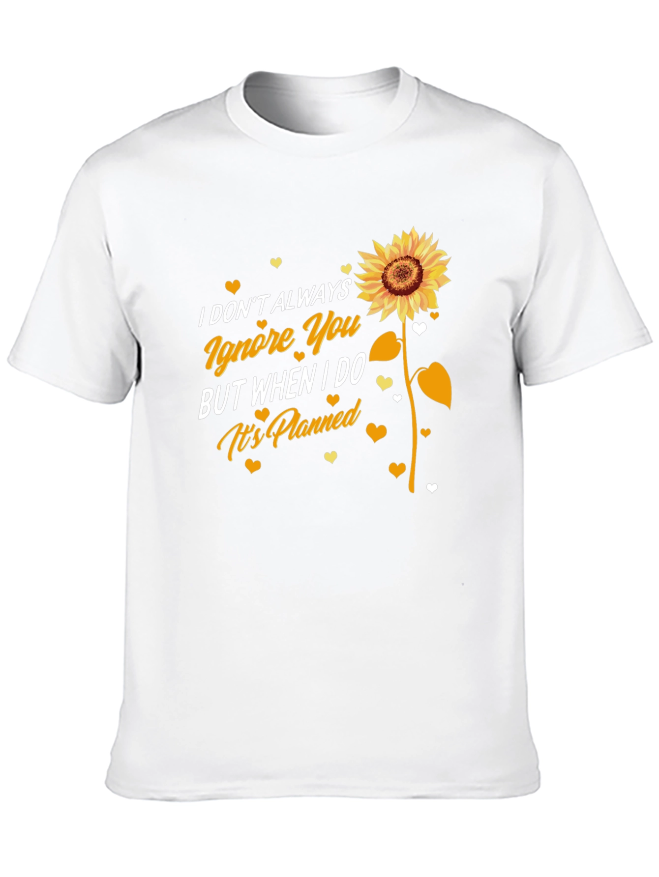 Sunflower Ignore You Black T-Shirt