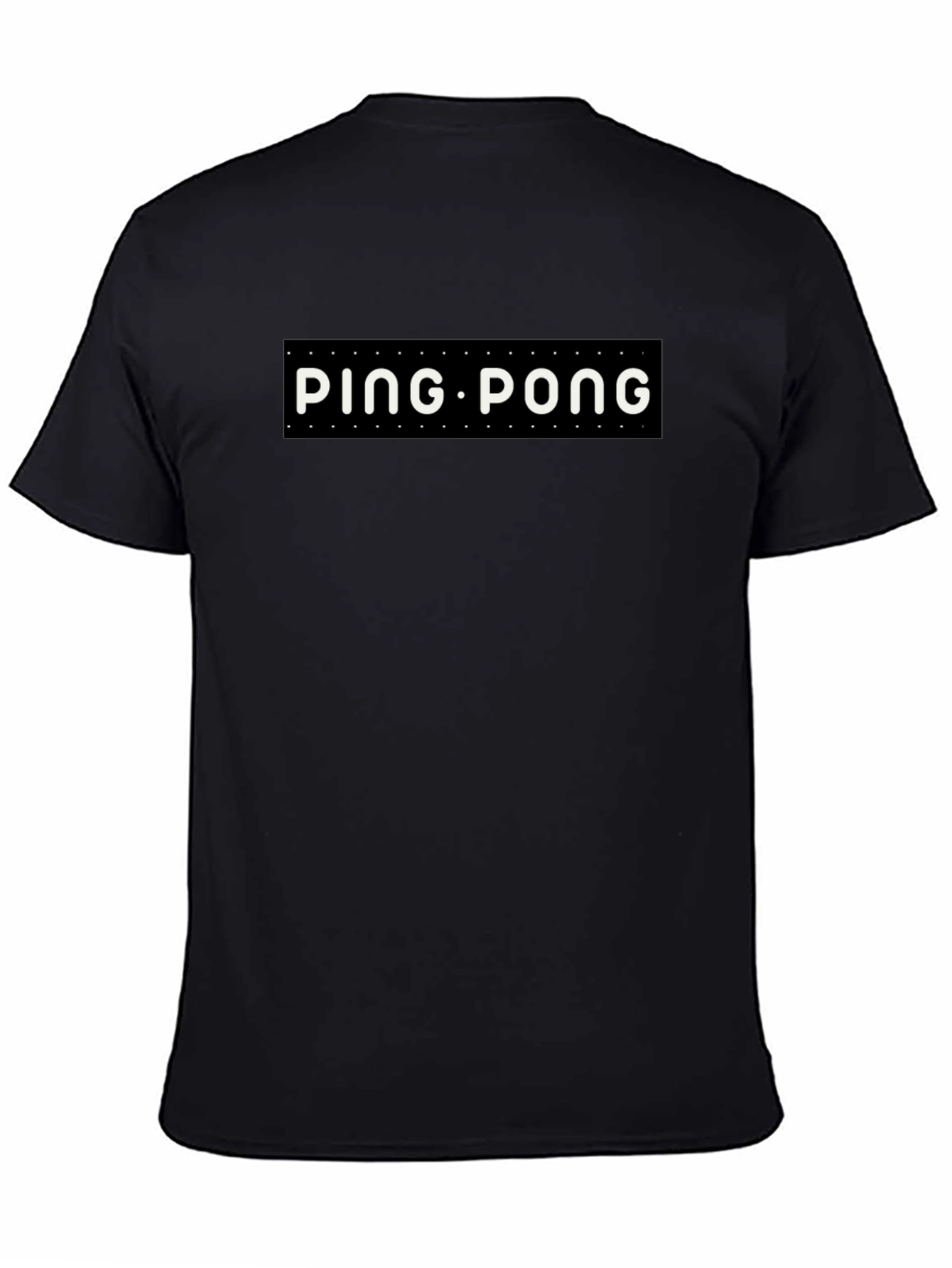 Ping Pong Graphic Tee - Stylish Black T-Shirt