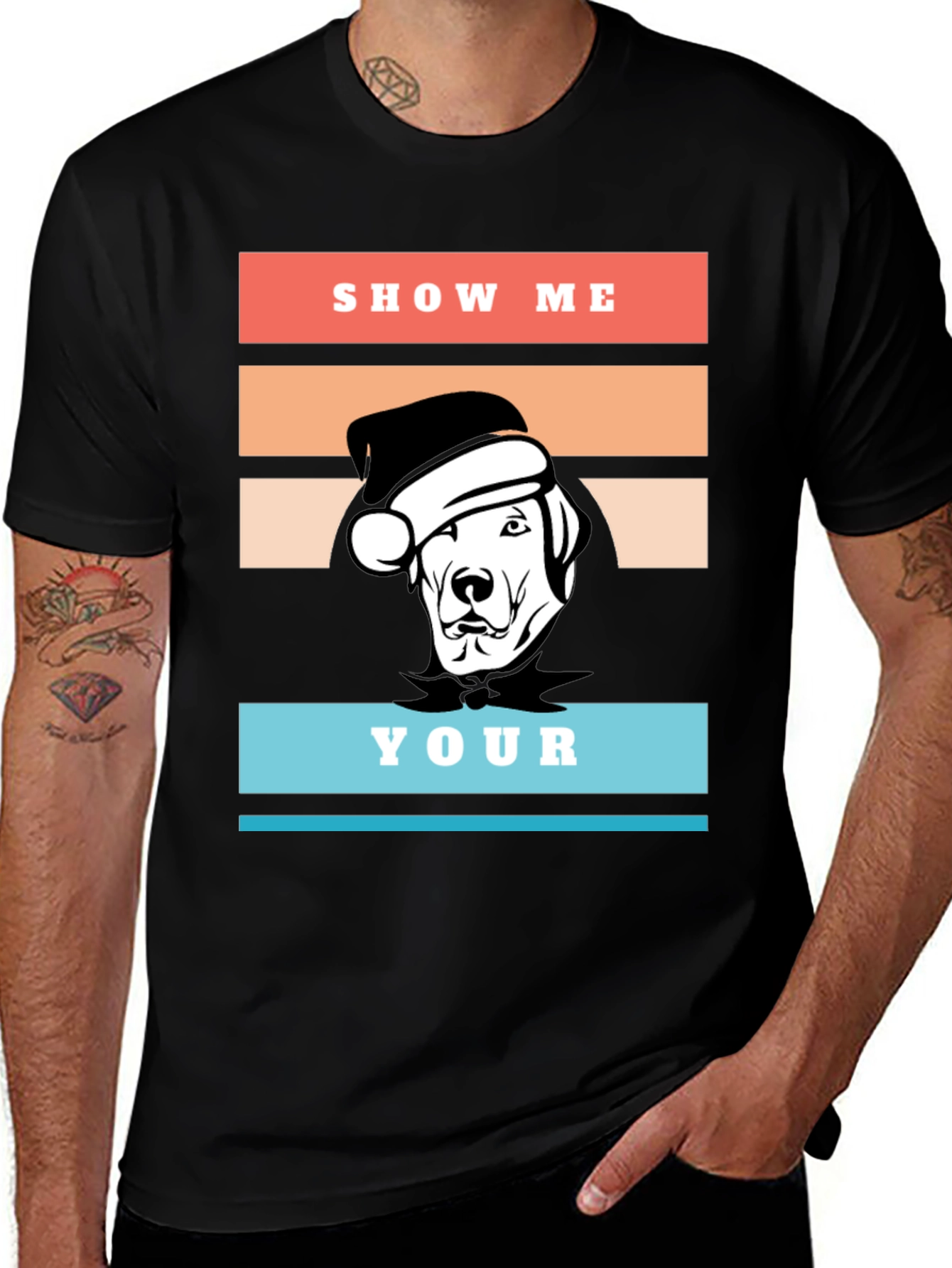 Show Me Your Dog T-Shirt - Christmas Holiday Tee