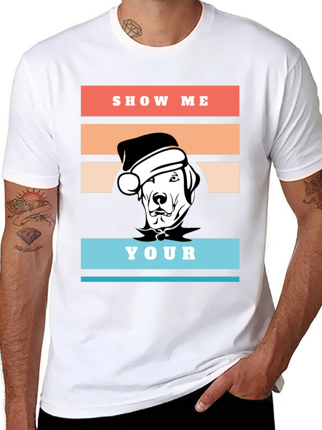 Show Me Your Dog T-Shirt - Christmas Holiday Tee