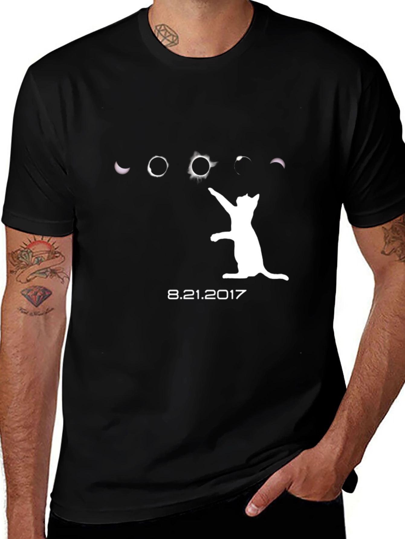 Eclipse Cat T-Shirt - 8.21.2017 Solar Event