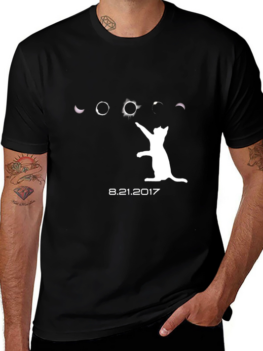 Eclipse Cat T-Shirt - 8.21.2017 Solar Event