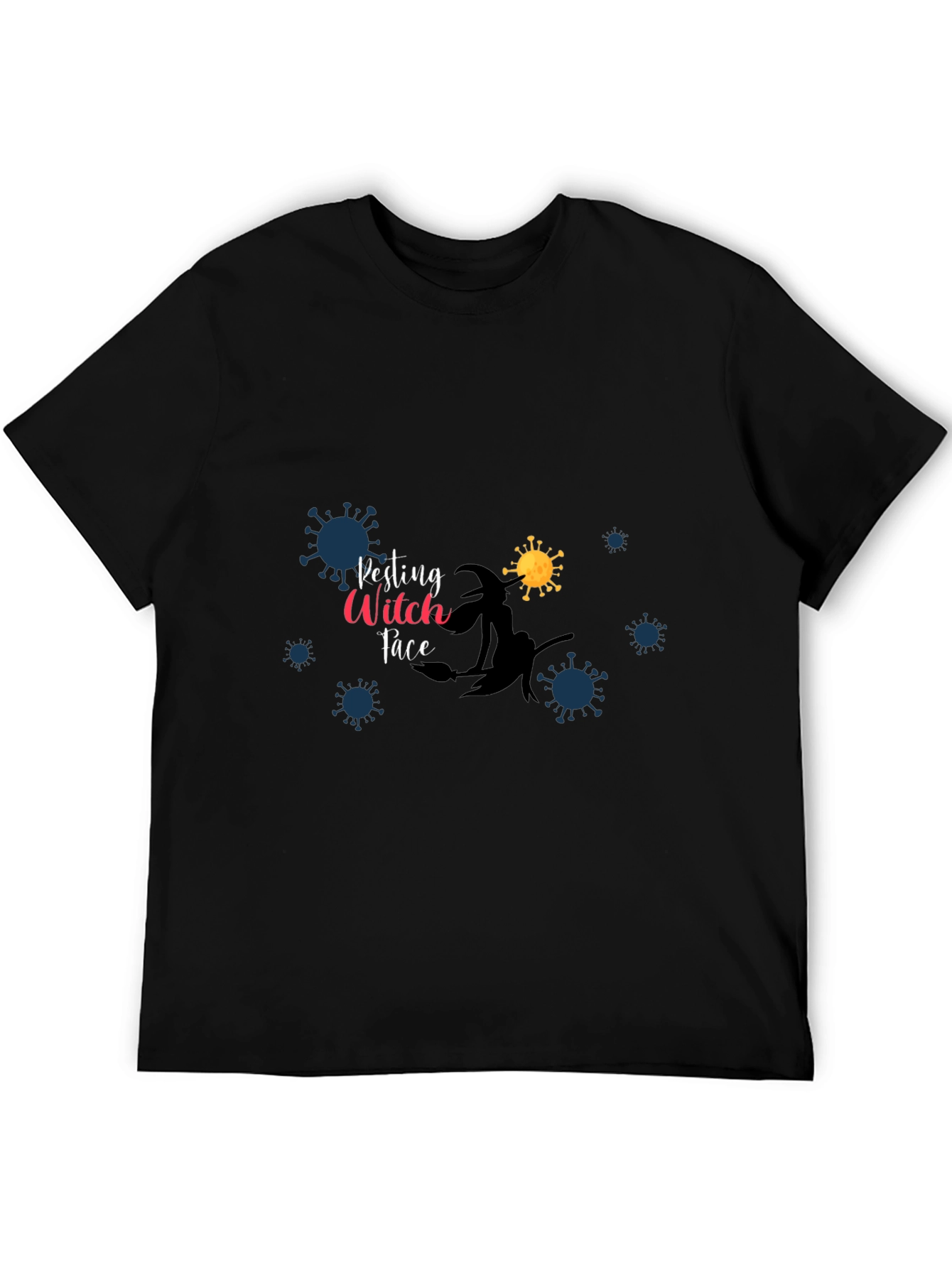 Witch Face Posting T-Shirt - Halloween Novelty Tee
